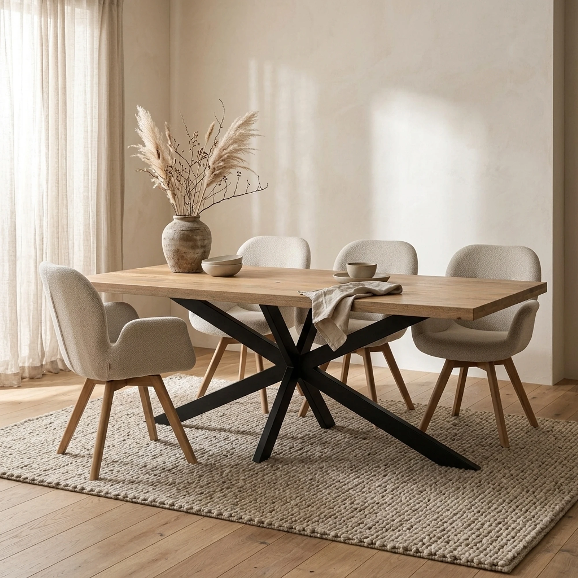 Rectangle Dining Table 25+25 - Benoa