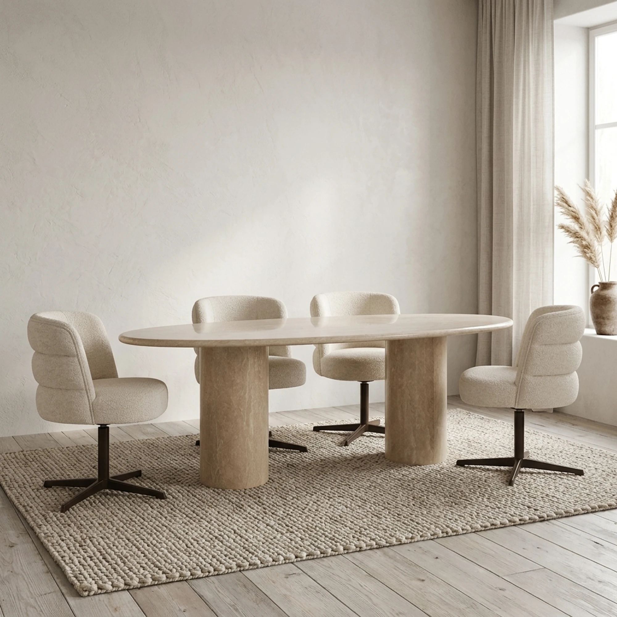 Dining table Alexander Jones beige (Renaissance) - Richmond Interiors