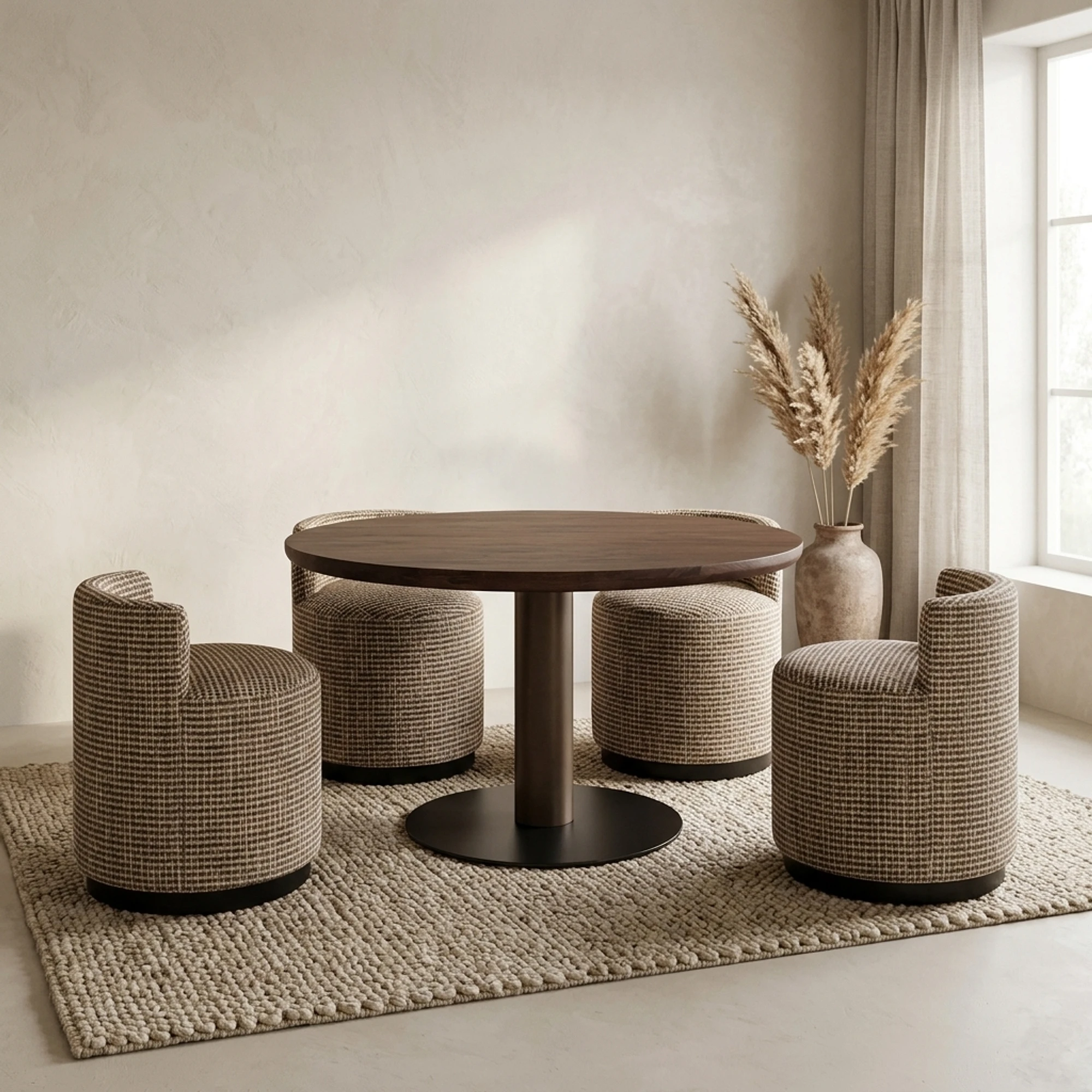 Dining table Baldwin spicebrown 130Ø - Richmond Interiors