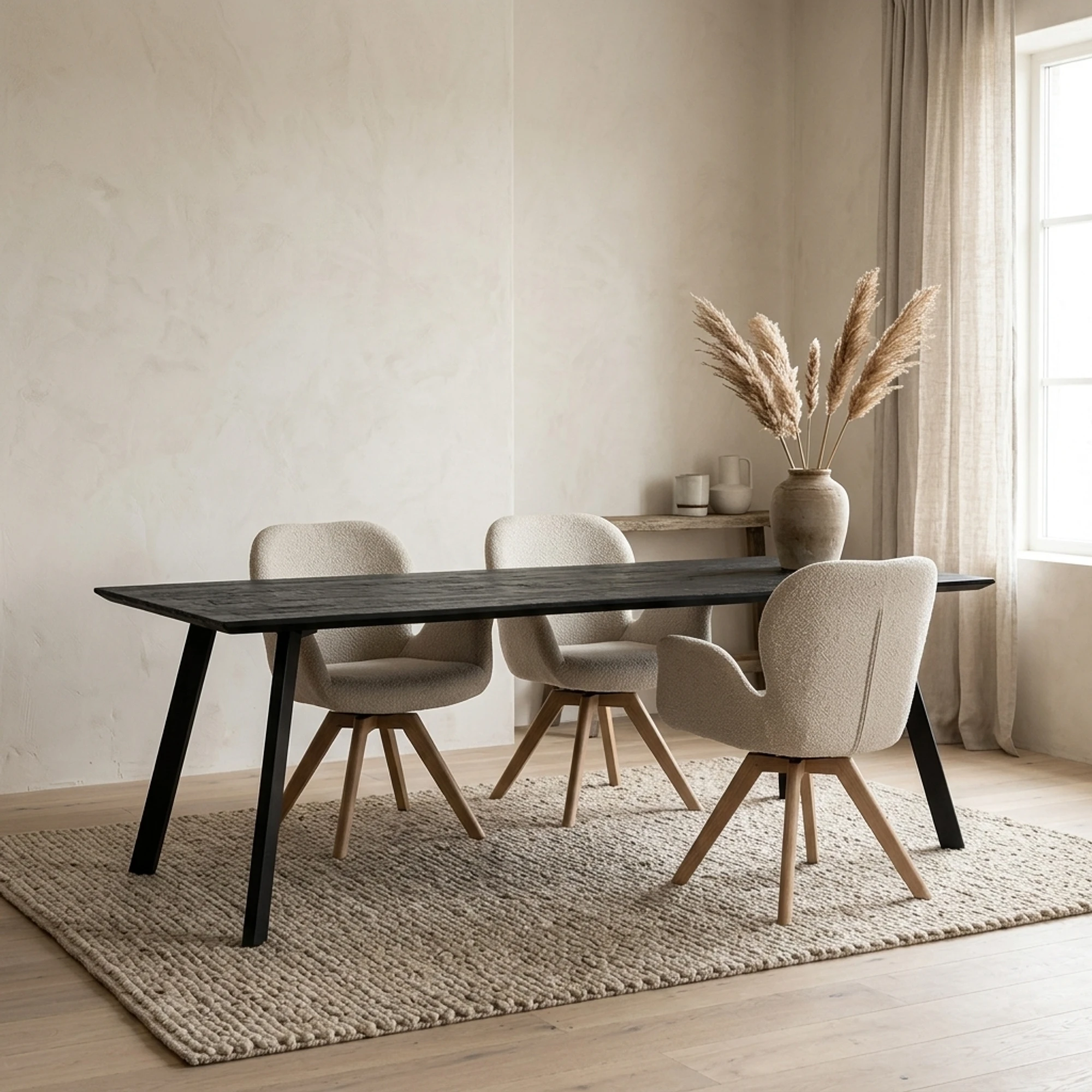 Eettafel Berlin Zwart - Benoa