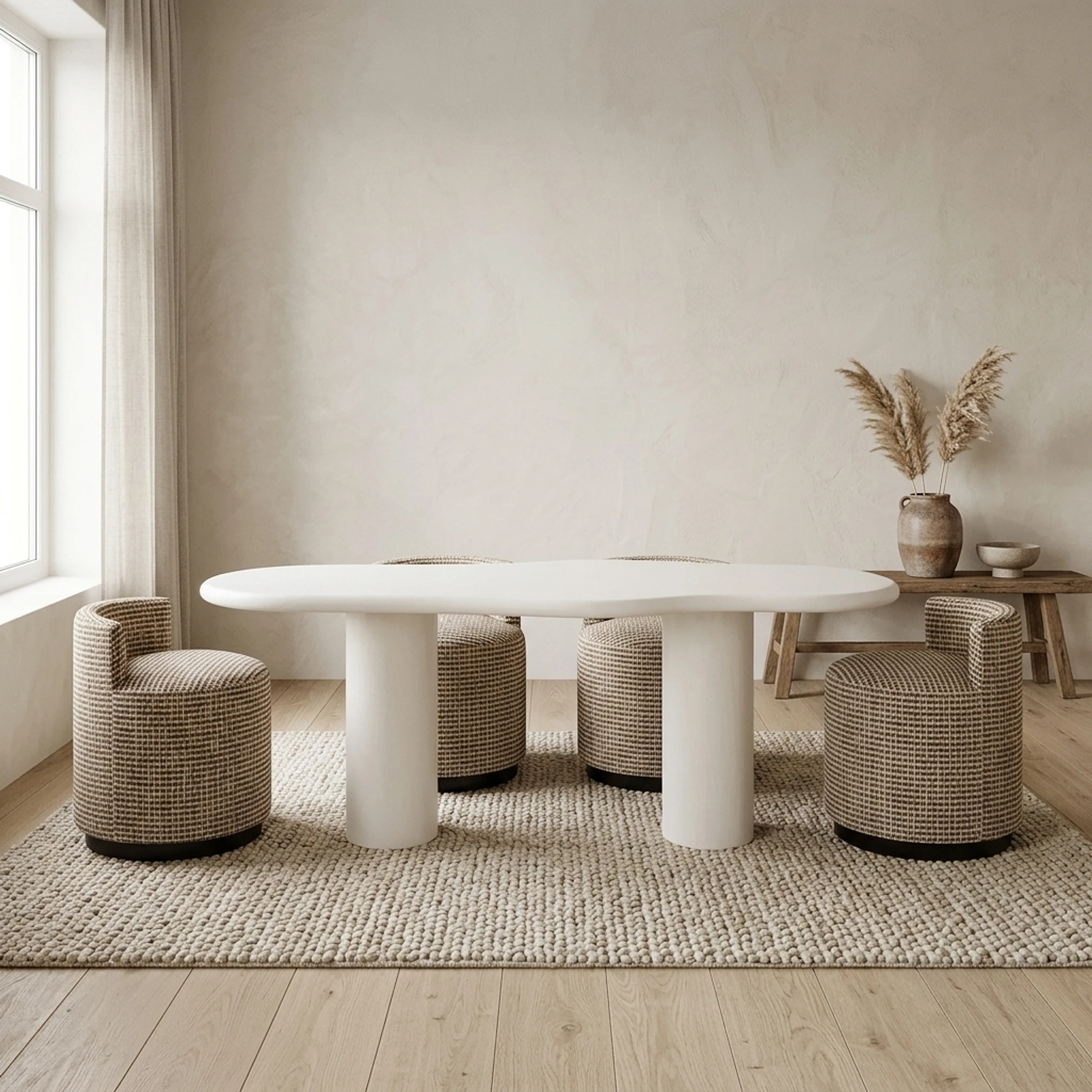 Dining table Bloomstone white 260 - Richmond Interiors