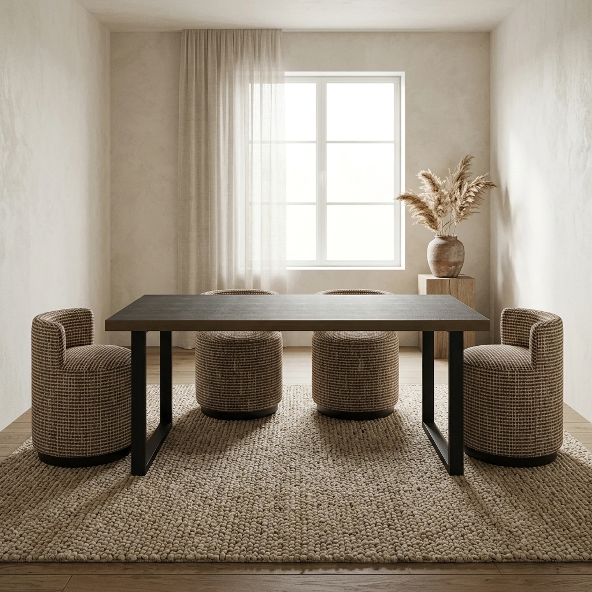 Bloomville Dining Table brass shagreen incl. glass top 230 - Richmond Interiors