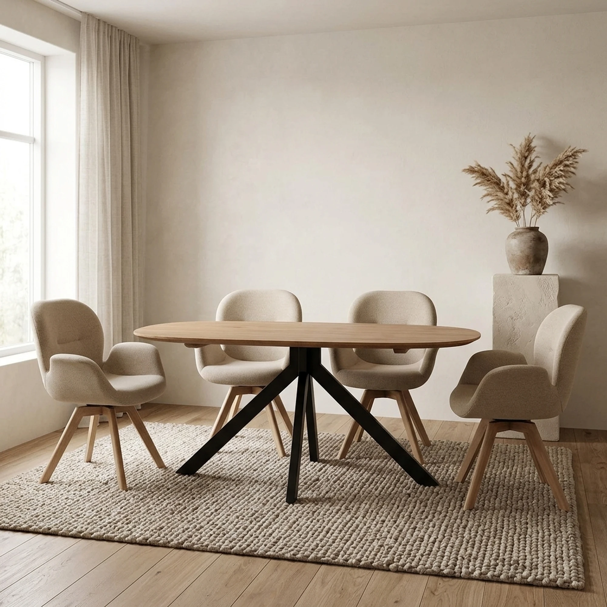 Eettafel Deens Ovaal Runa - Benoa