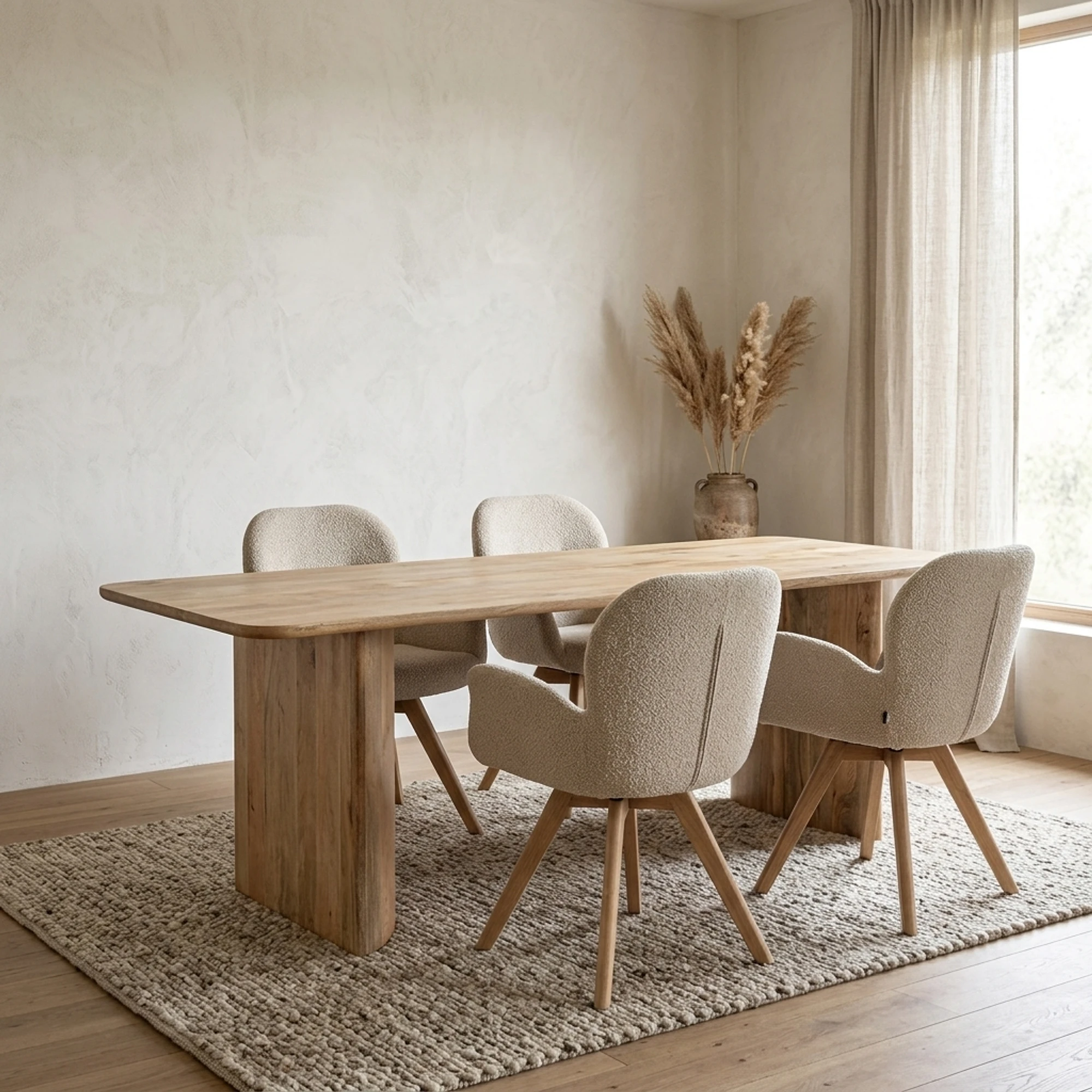 Eettafel Jade Rechthoek Naturel 220 - Benoa