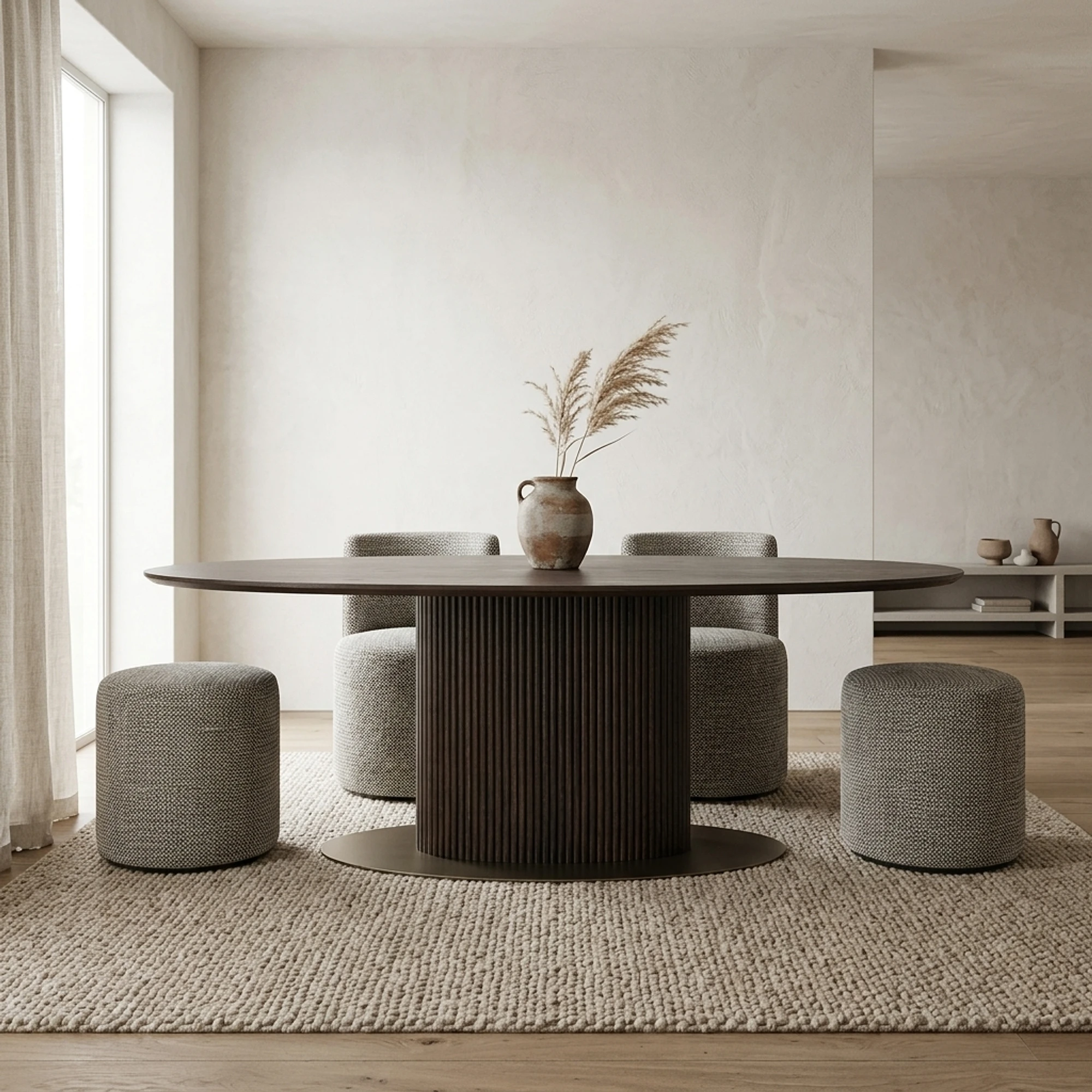 Dining table Luxor brown oval 300 - Richmond Interiors