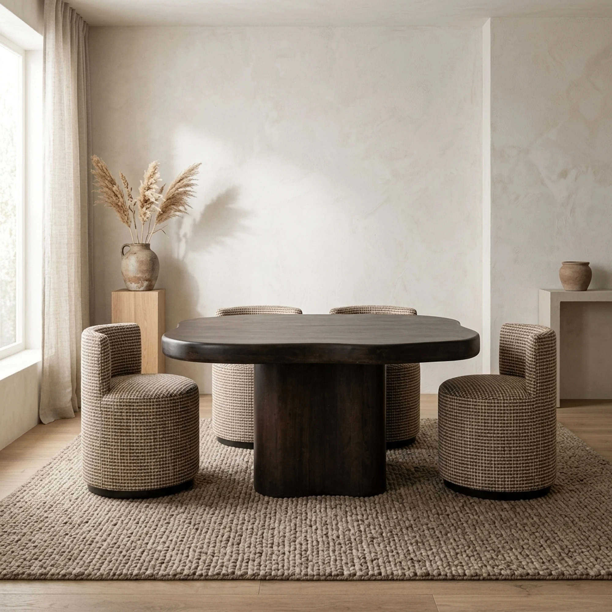 Dining Table Sherman dark brown 150 (Acacia) - Richmond Interiors
