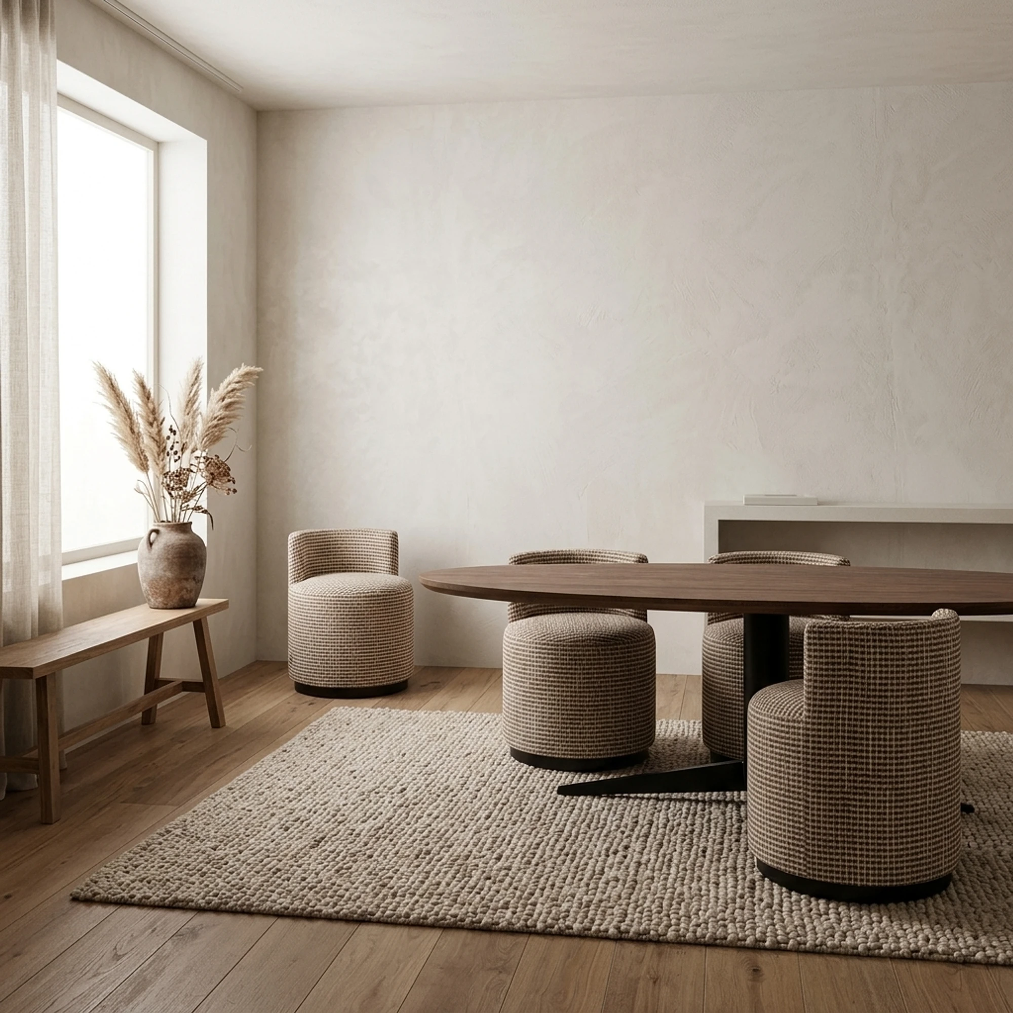 Stafford spicebrown oval dining table 280 (Mango|Ijzer|Rvs|Kunststof) - Richmond Interiors