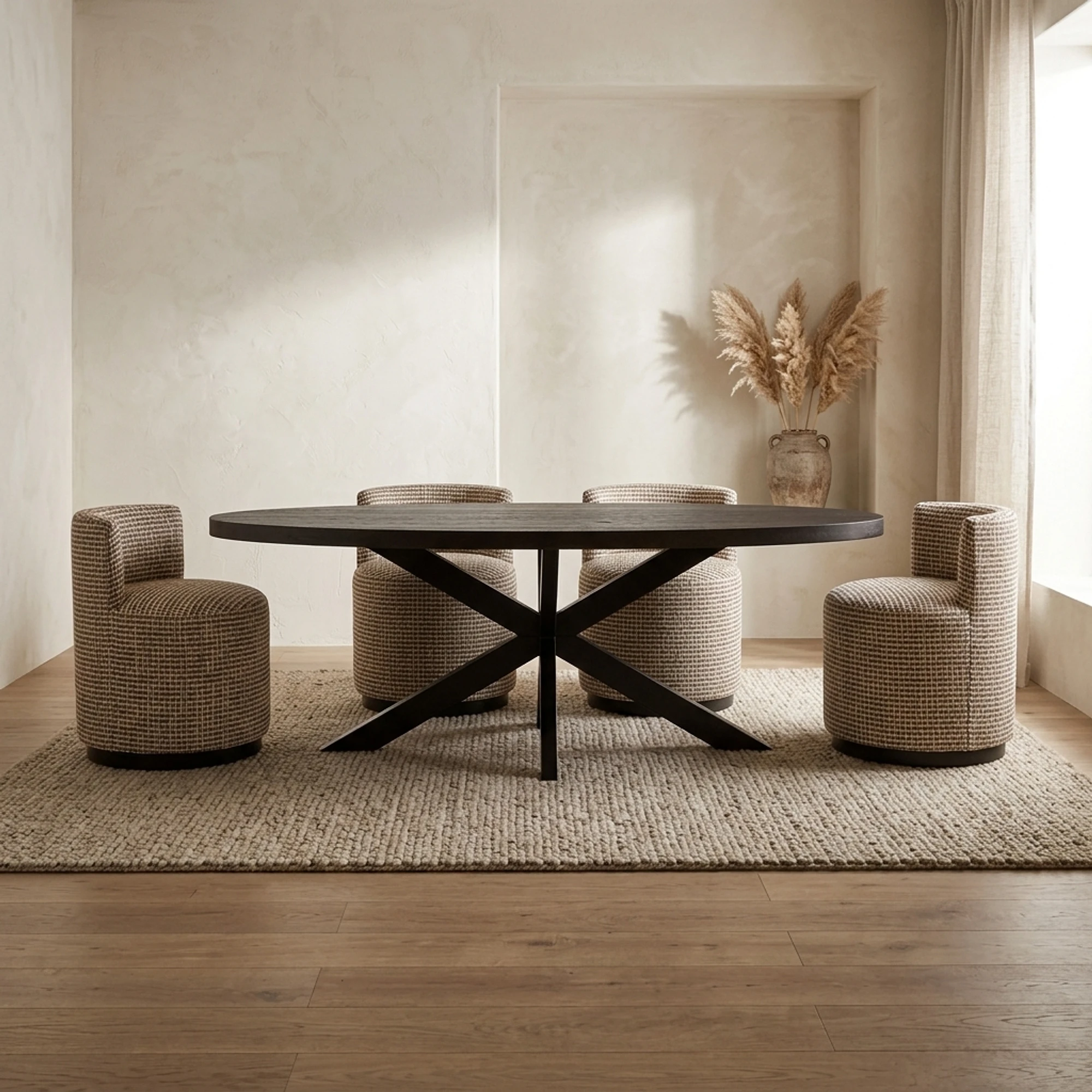 Esstisch Watson Dark brown/black 235 (Eiche|Ijzer) - Richmond Interiors