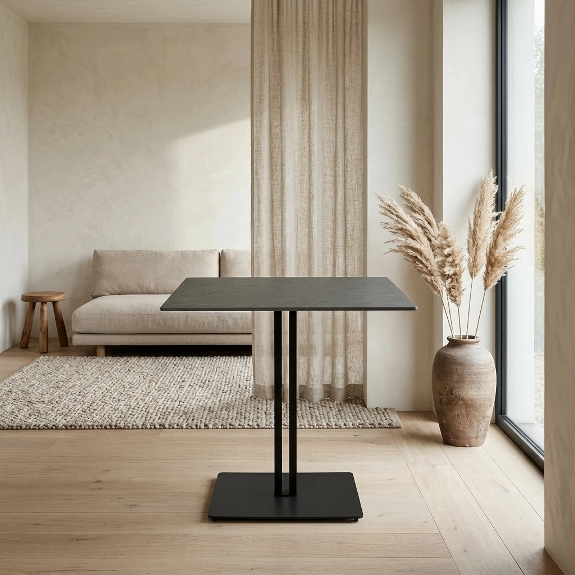 Square Hospitality Table Sintered Stone 80 - Benoa