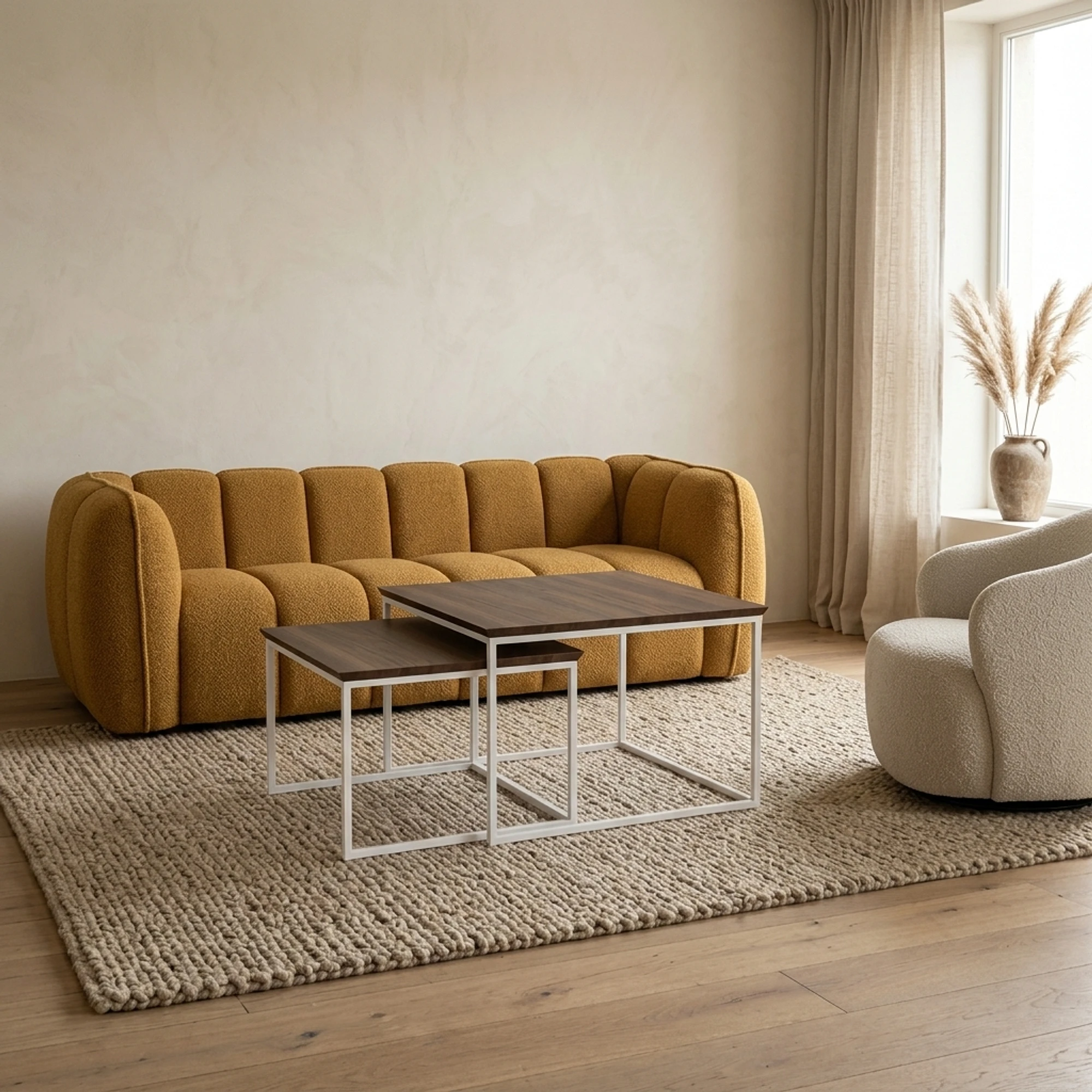 Salontafel Jamaica vierkant set van 2 - MySons
