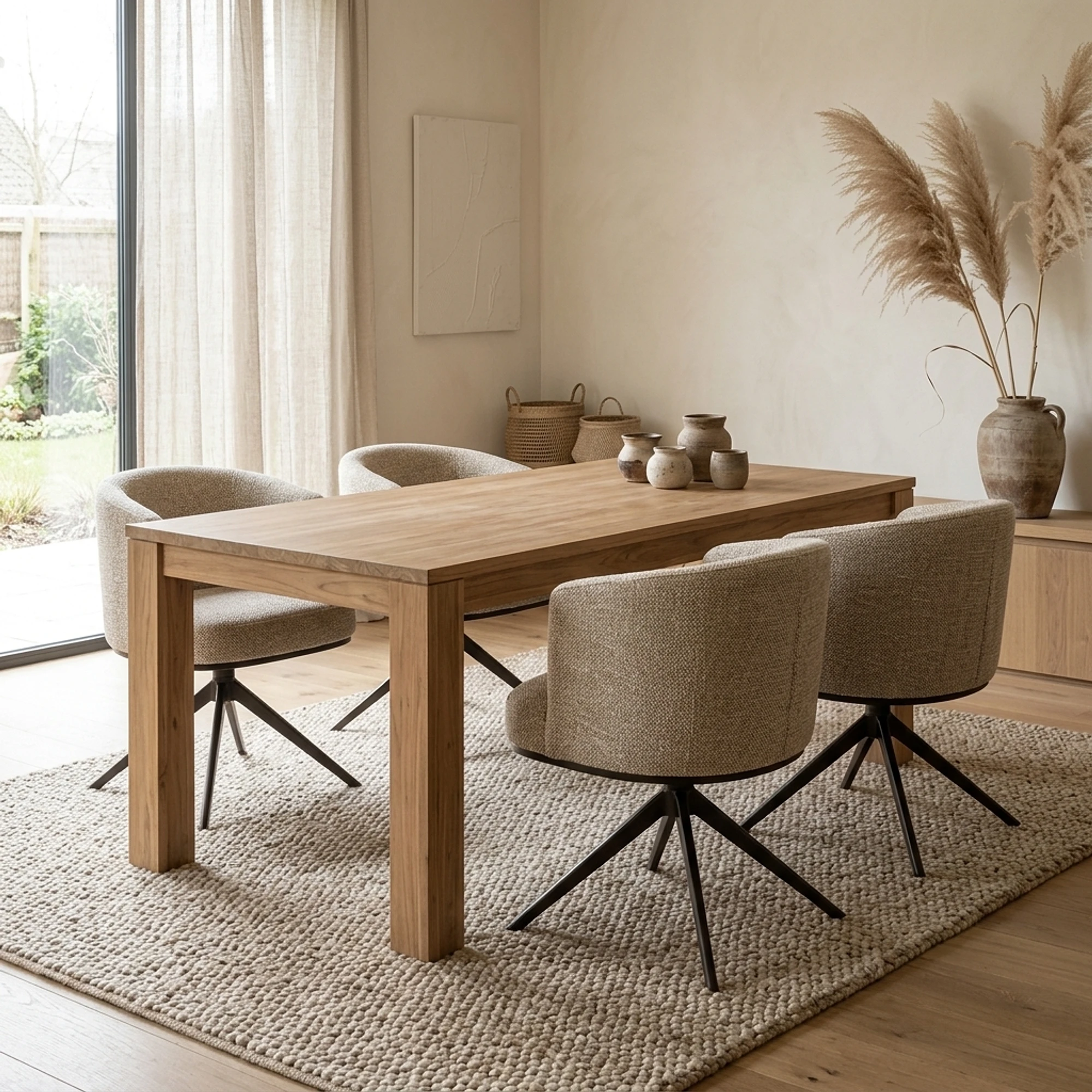 Losari dining table brown rectangular 180 cm - Tower Living