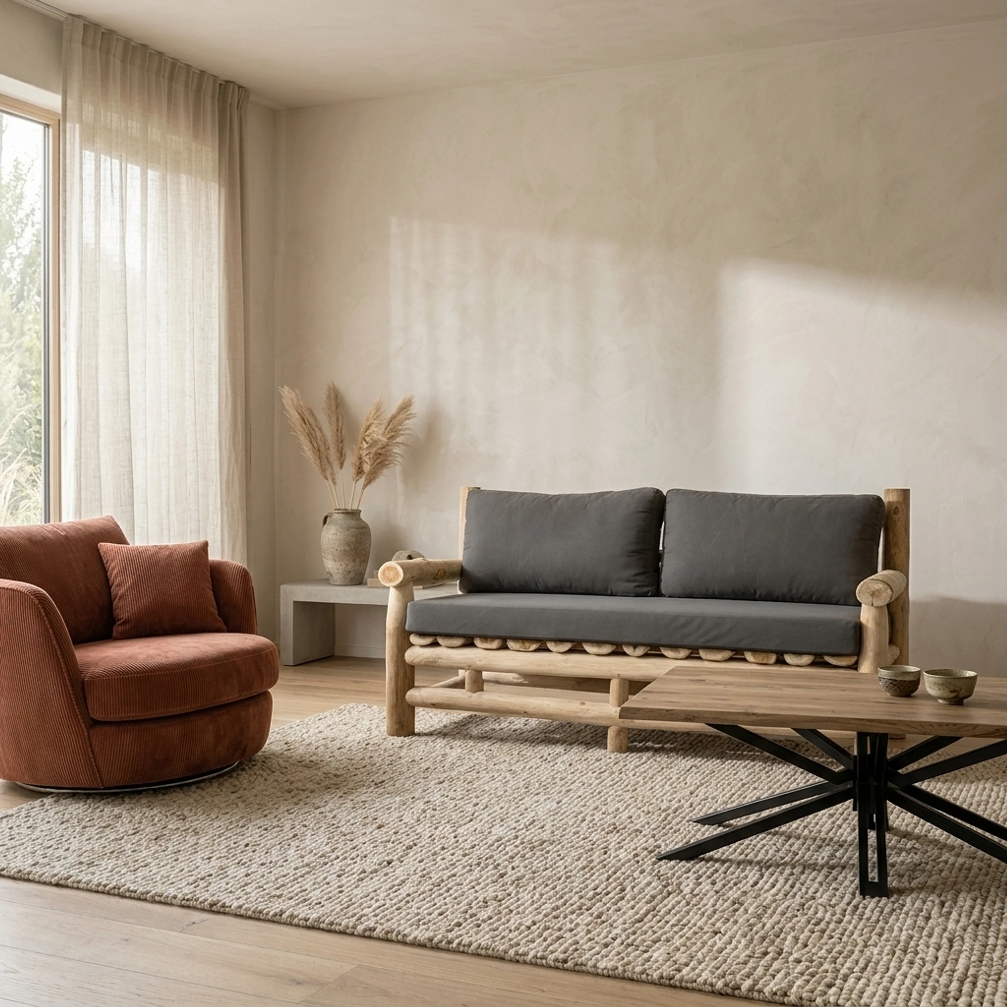 Lounge bank Barney met Kussen Color 160 - Benoa