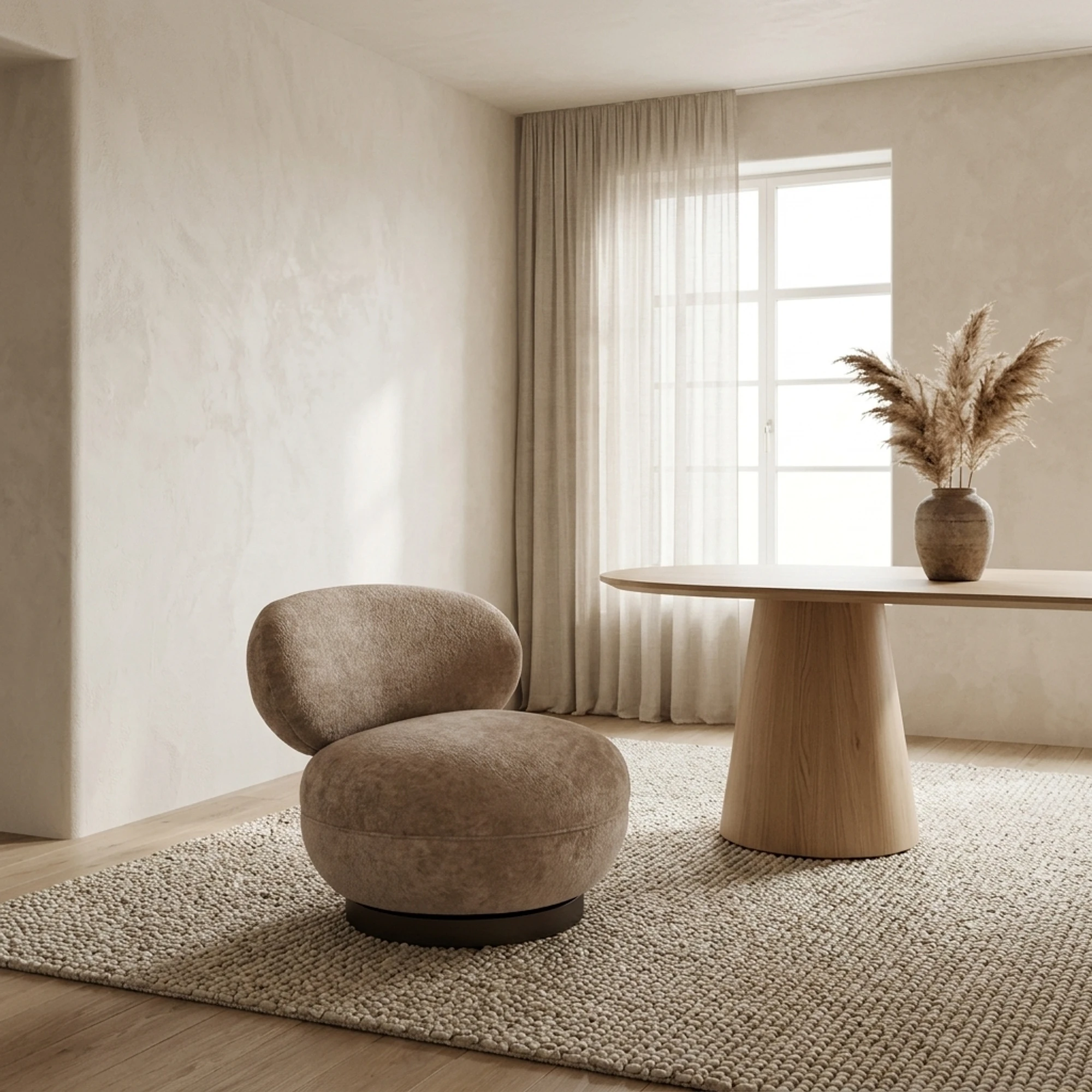 Lounge chair Jace be easy sand swivel fire retardant - Richmond Interiors
