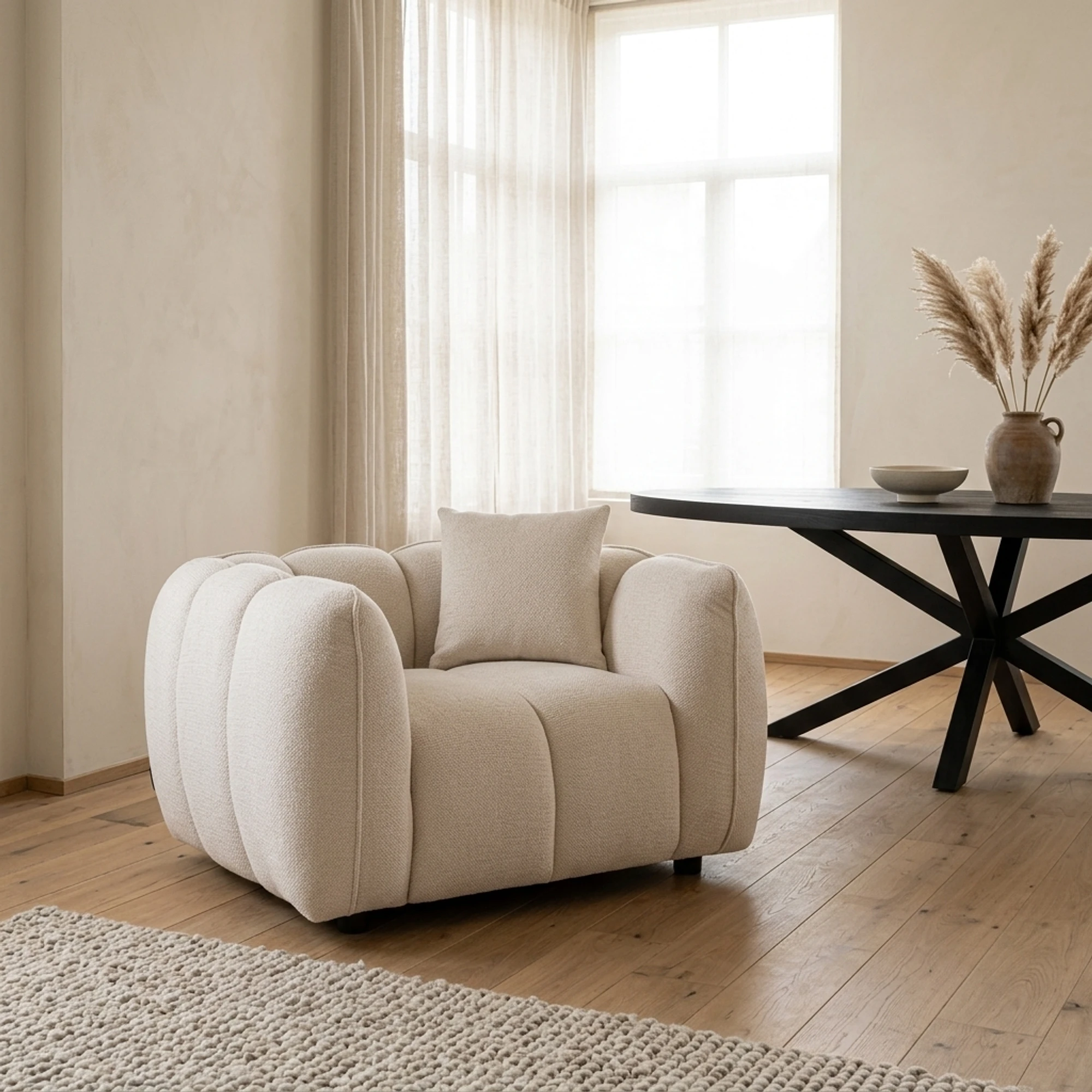 Lounge Stuhl Jezebel cream fancy - Richmond Interiors
