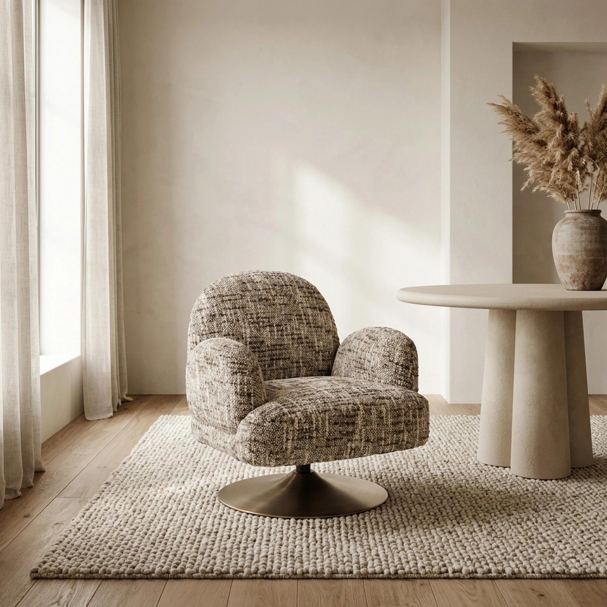 Lounge Stuhl Kagney brown omara drehbar - Richmond Interiors