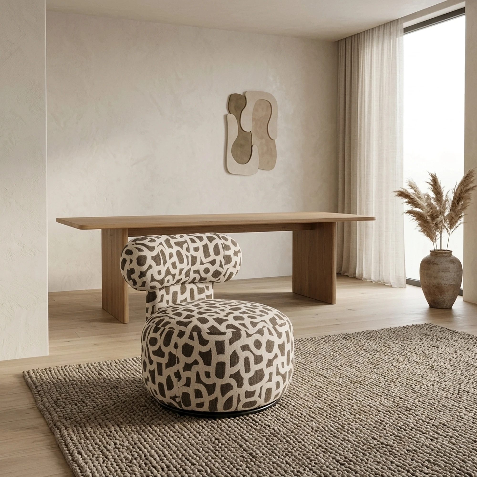 Lounge stoel Kaya weave brown - Richmond Interiors