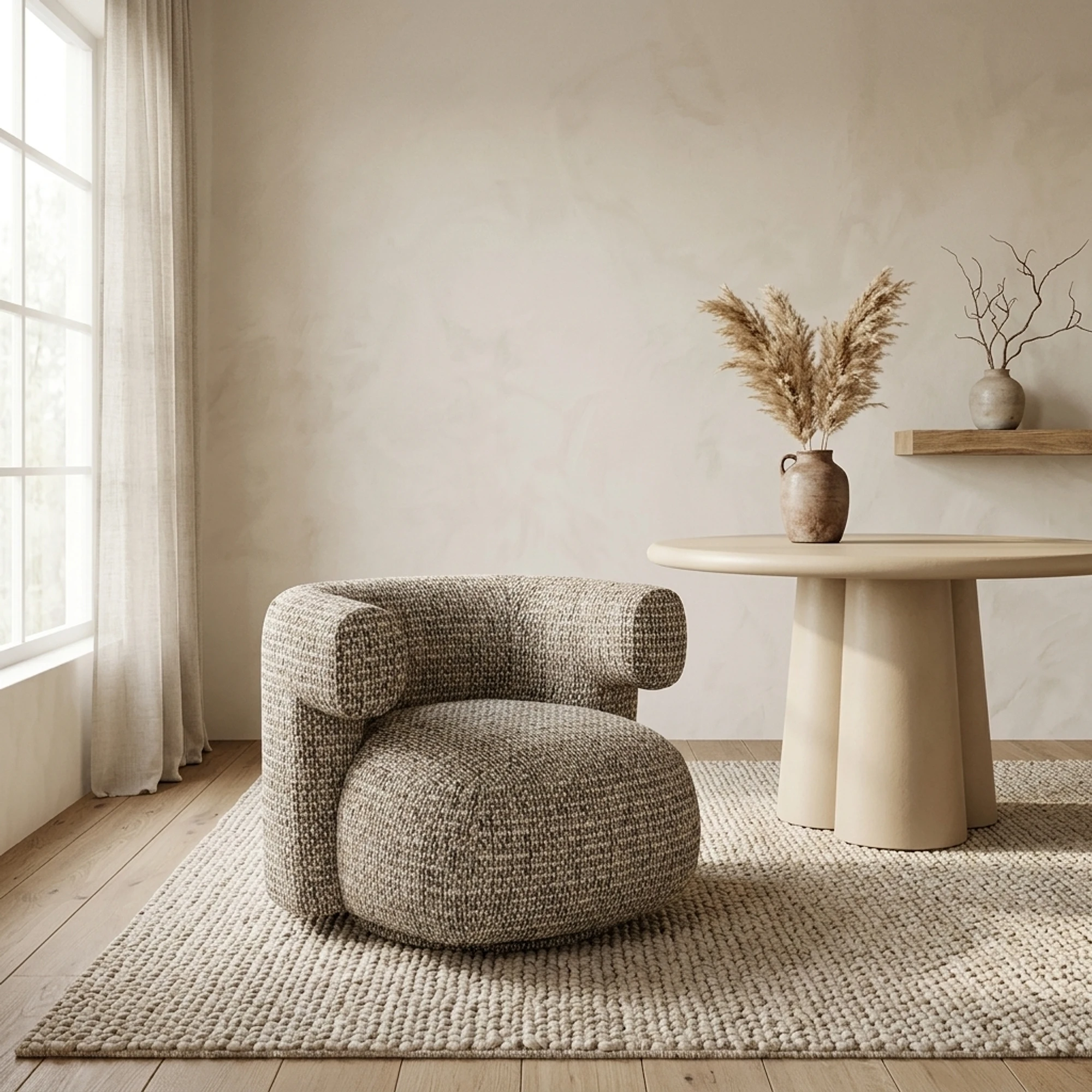 Lounge Stuhl Talley cobblestone drehbar - Richmond Interiors