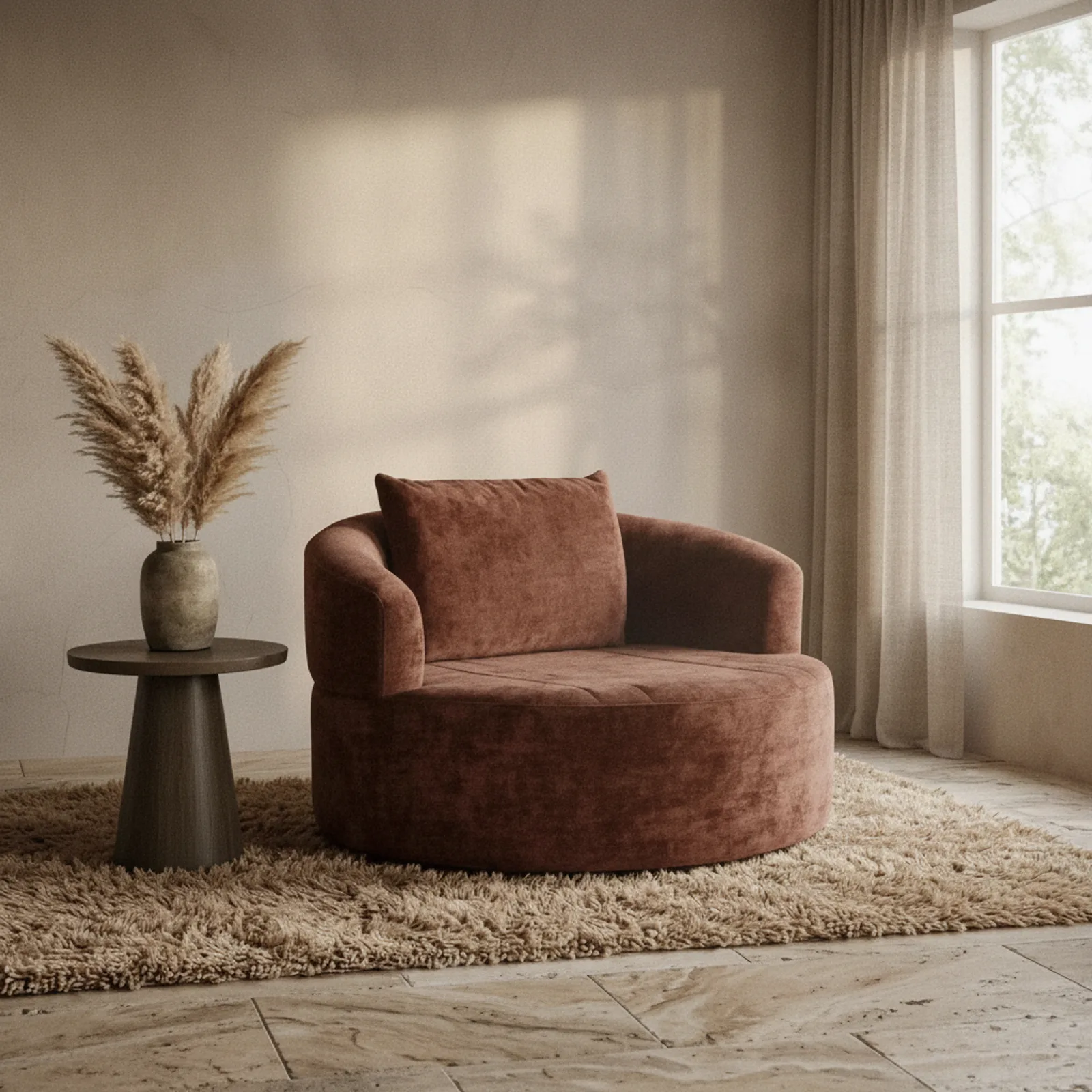 Loveseat Le Baron swivel - PMP Furniture