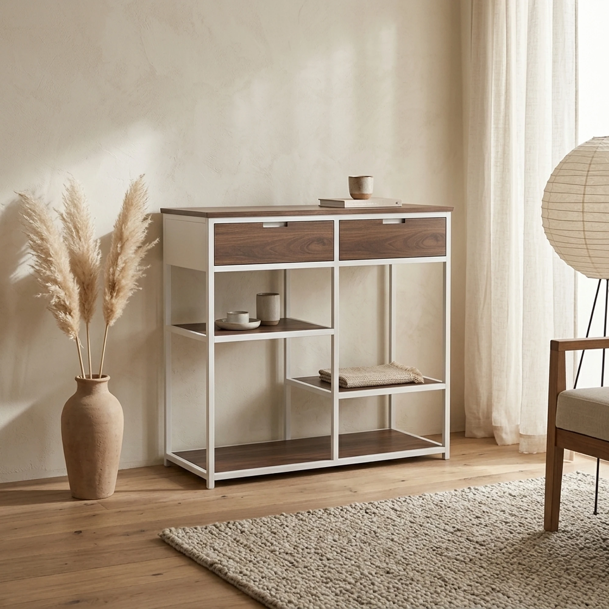 Wandkast Montserrat 86 met 2 lades en 3 legplanken - MySons