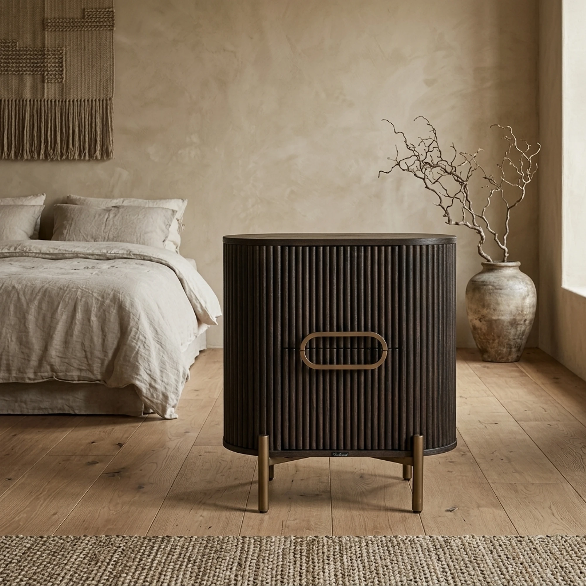 Bedside table Luxor brown - Richmond Interiors