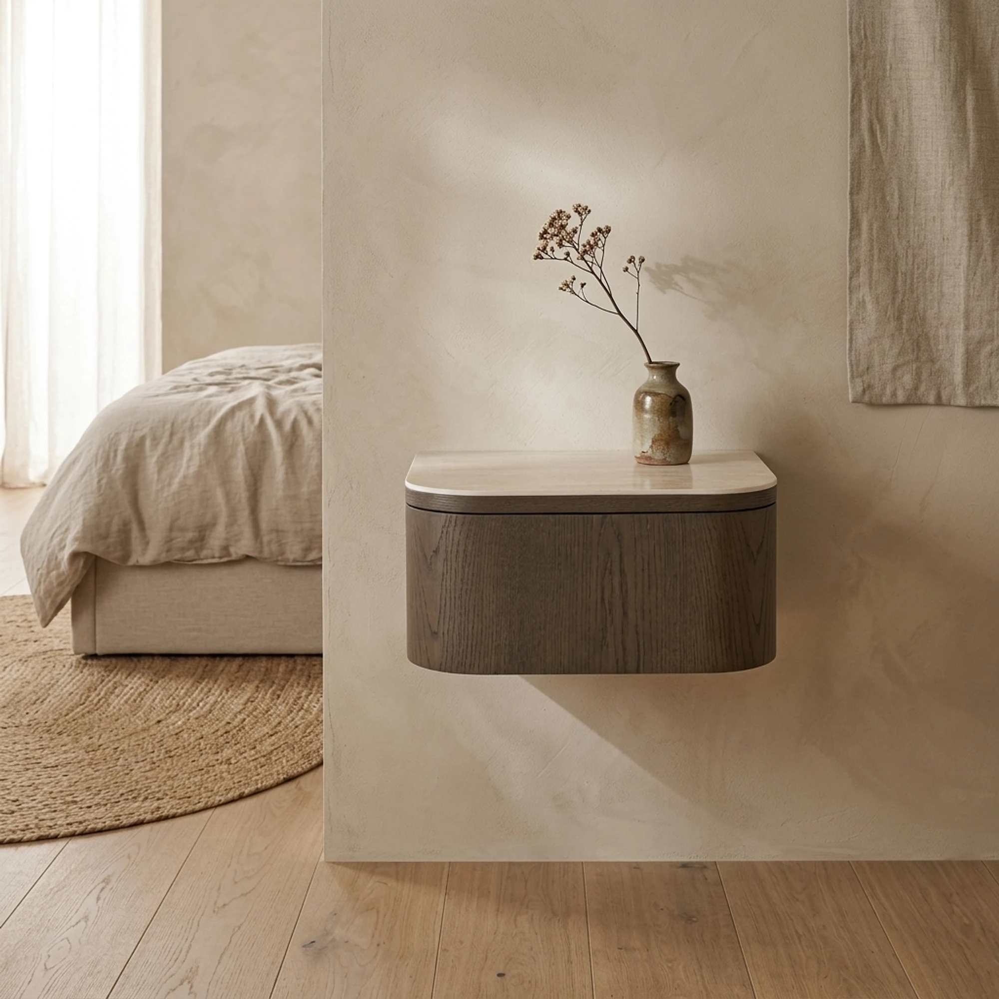Bedside table Nando brown - Richmond Interiors