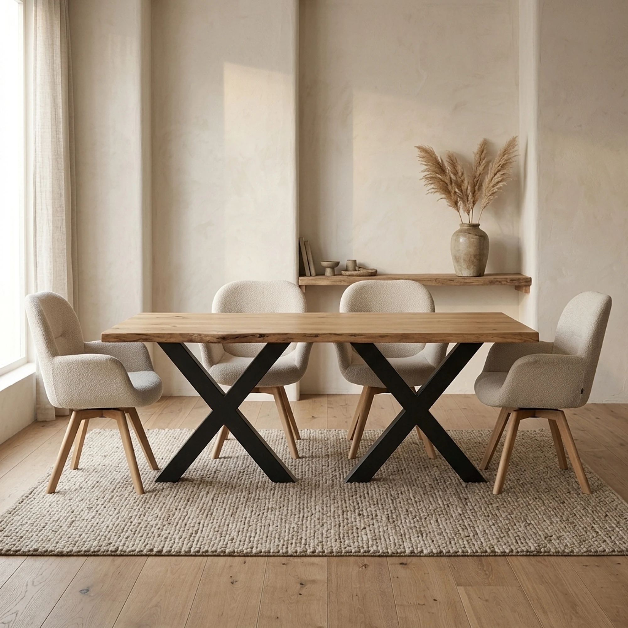 X Dining Table Base Set of 2 - Benoa