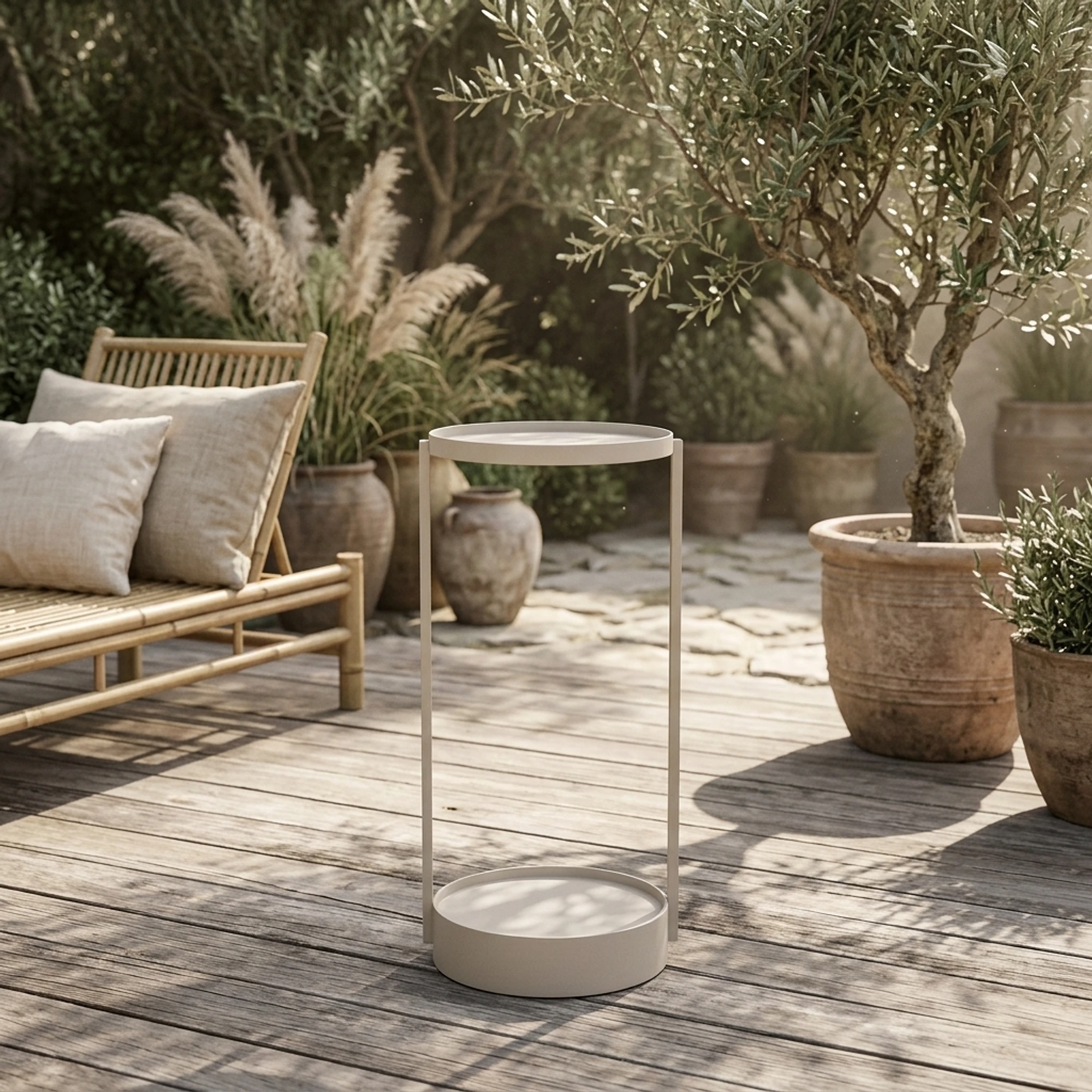 Outdoor Beistelltisch Reed light beige - Richmond Interiors