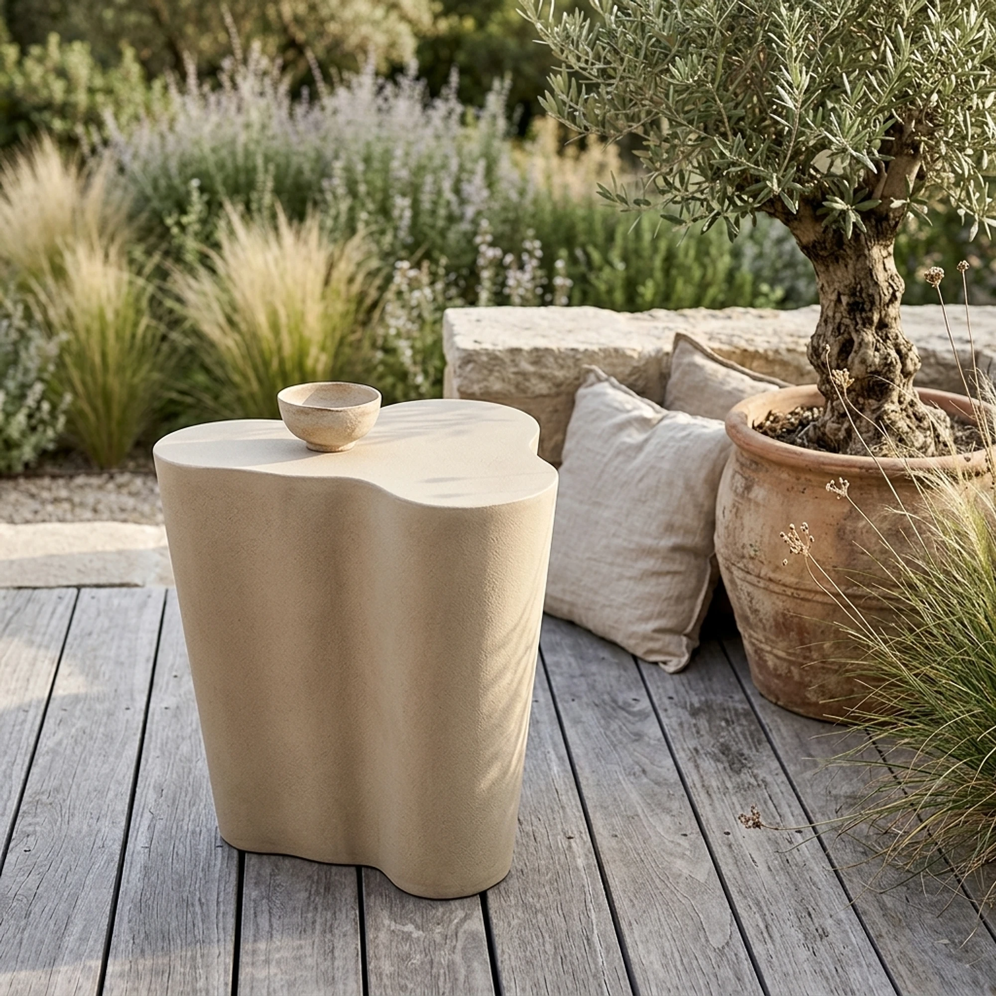 Outdoor Beistelltisch Urban Bloom sandstone - Richmond Interiors