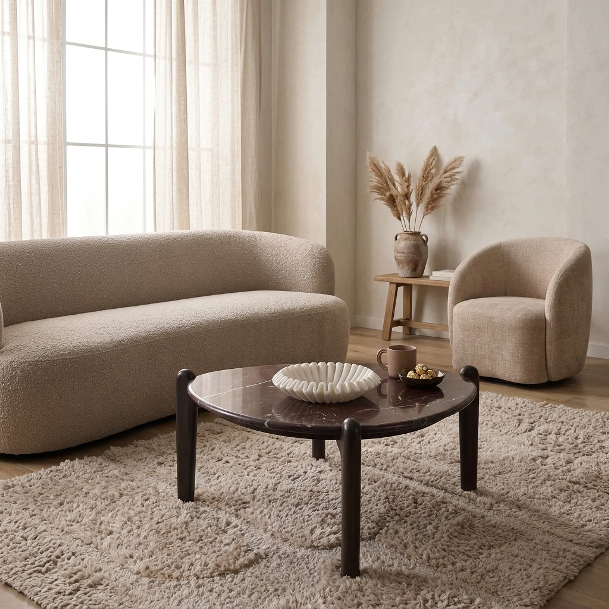 Salontafel Alva Marmer 81 cm - Starfurn