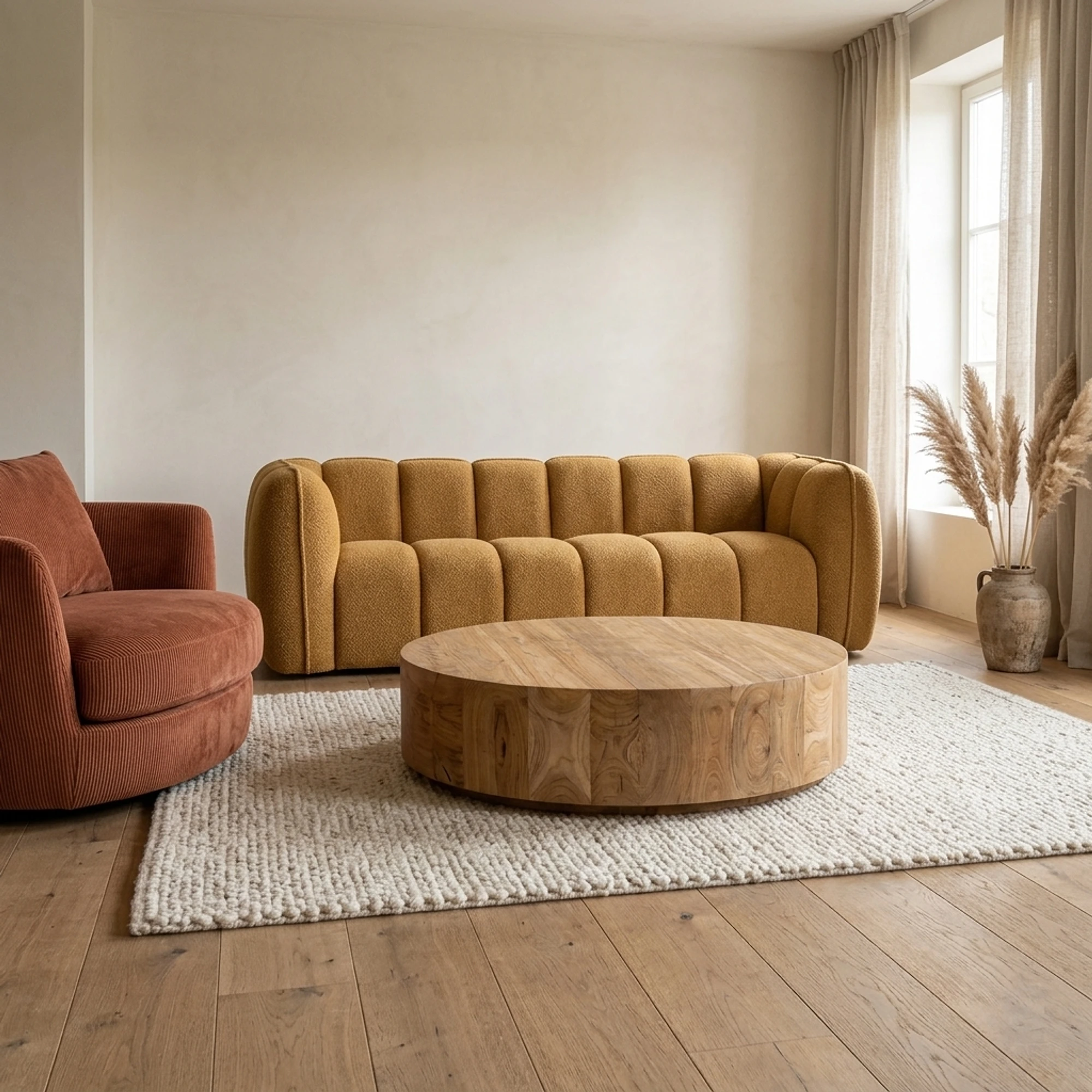 Salontafel Blad Rond Teak - Benoa