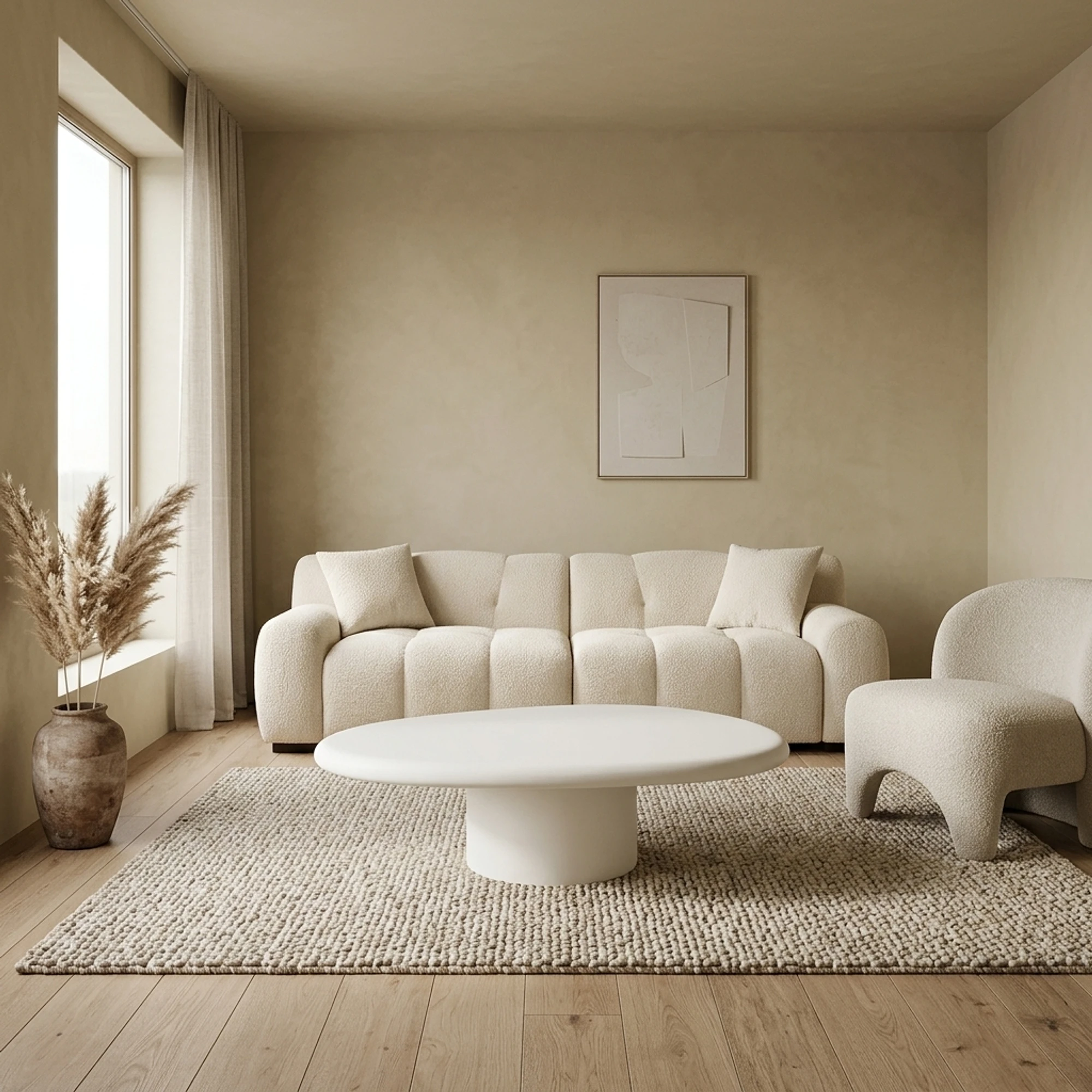 Coffee table Bloomstone white 110x90 - Richmond Interiors