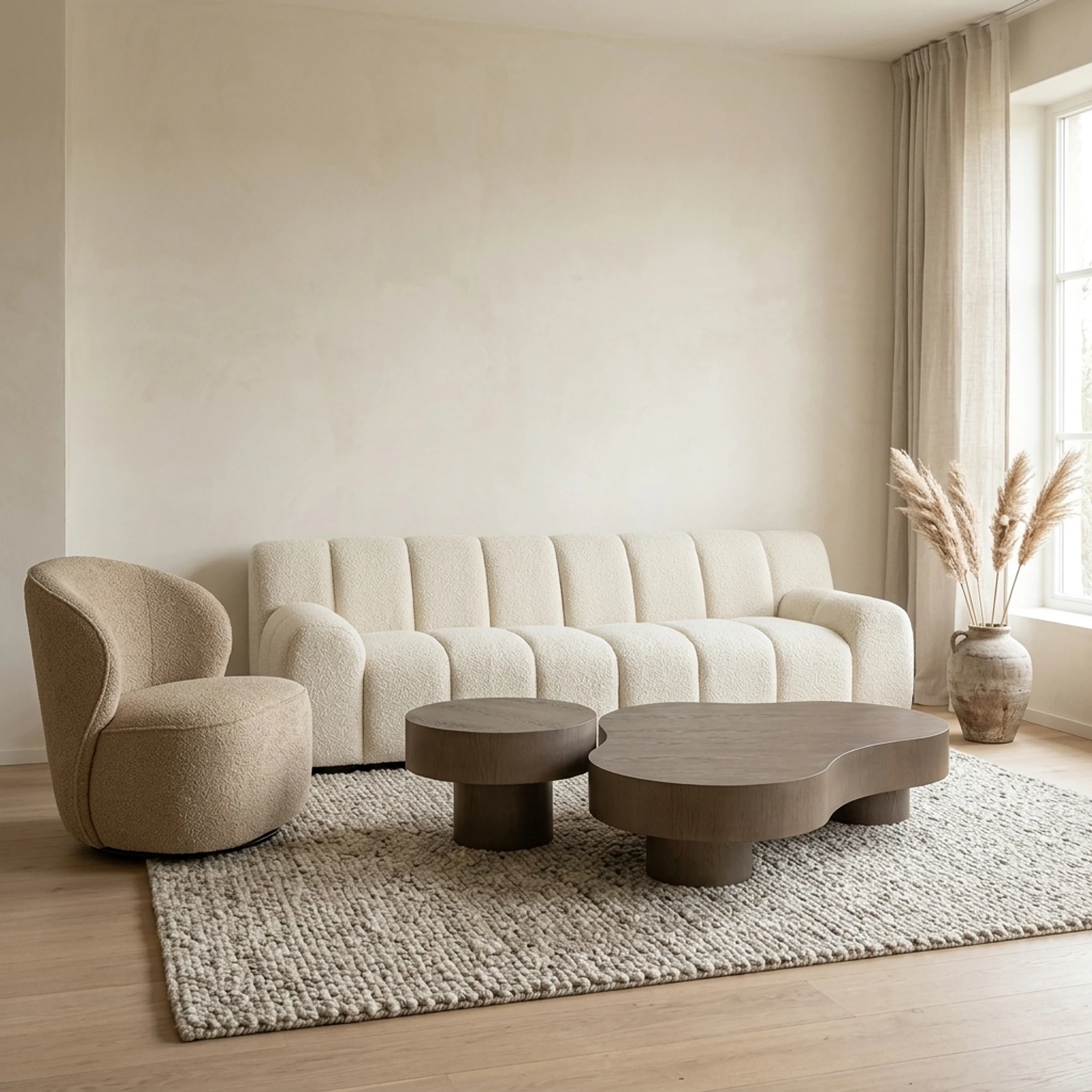 Coffee table Bogor bronze (set of 2) (Eiken Fineer|Multiplex) - Richmond Interiors