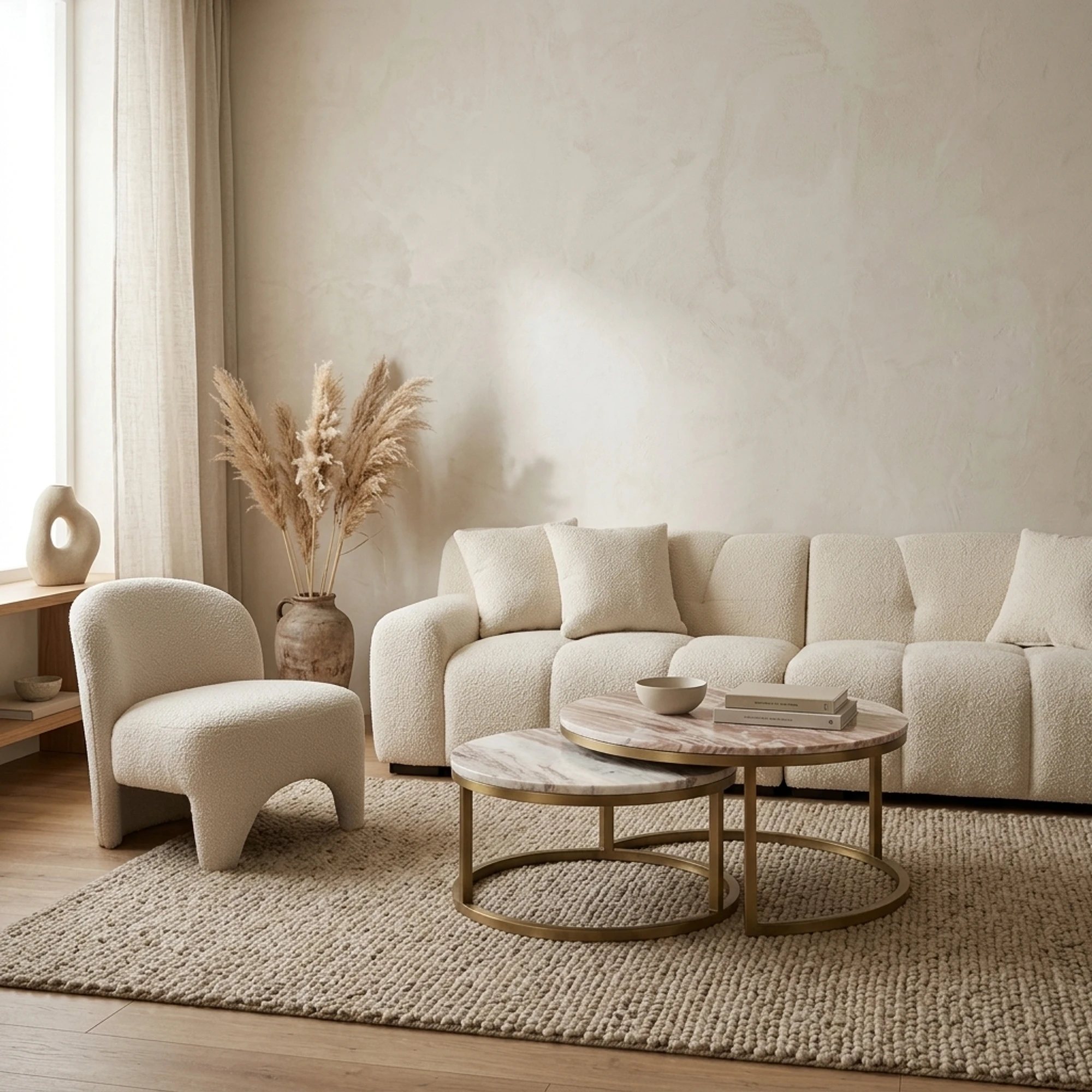 Salontafel Bottega Blush beige (set van 2) - Richmond Interiors
