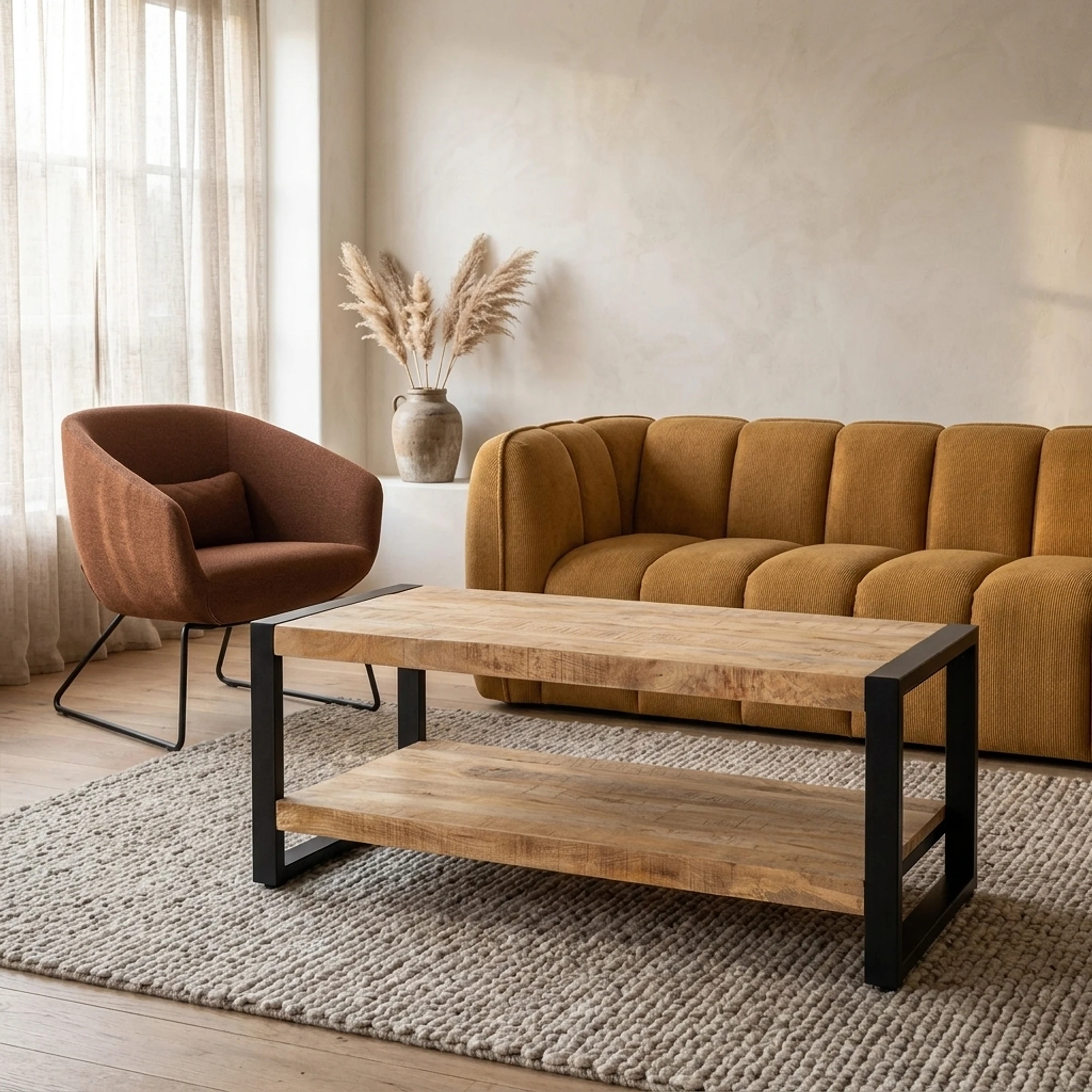 Salontafel Britt met Legplank - Benoa
