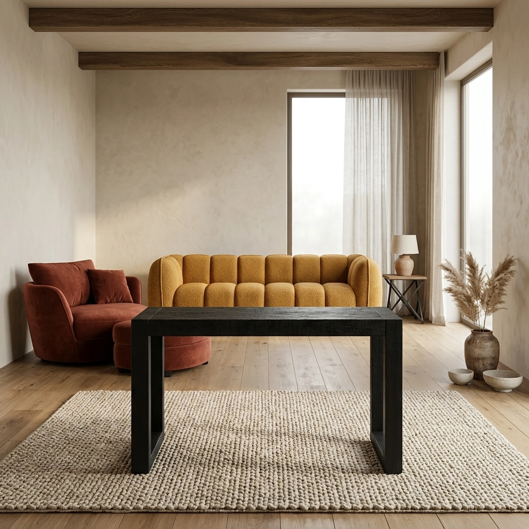 Salontafel Britt Zwart 80 - Benoa