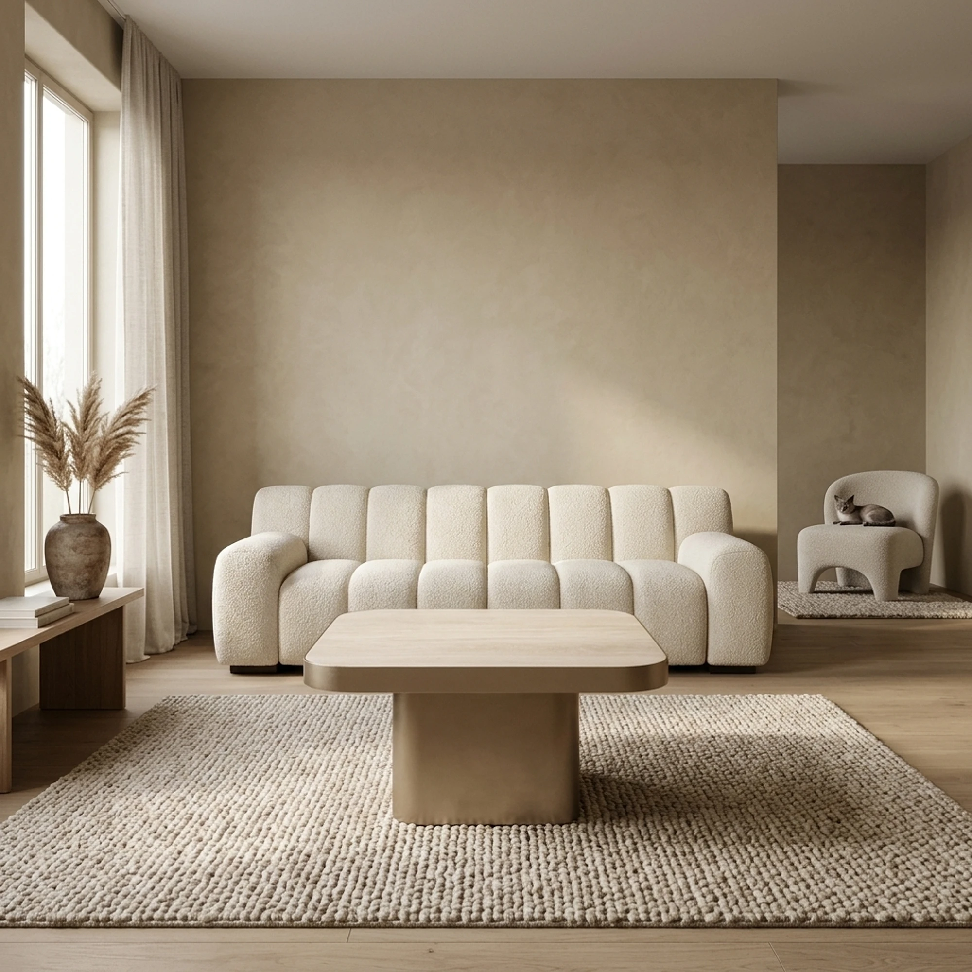 Coffee table Claridge beige 70x70 (cumulus) - Richmond Interiors