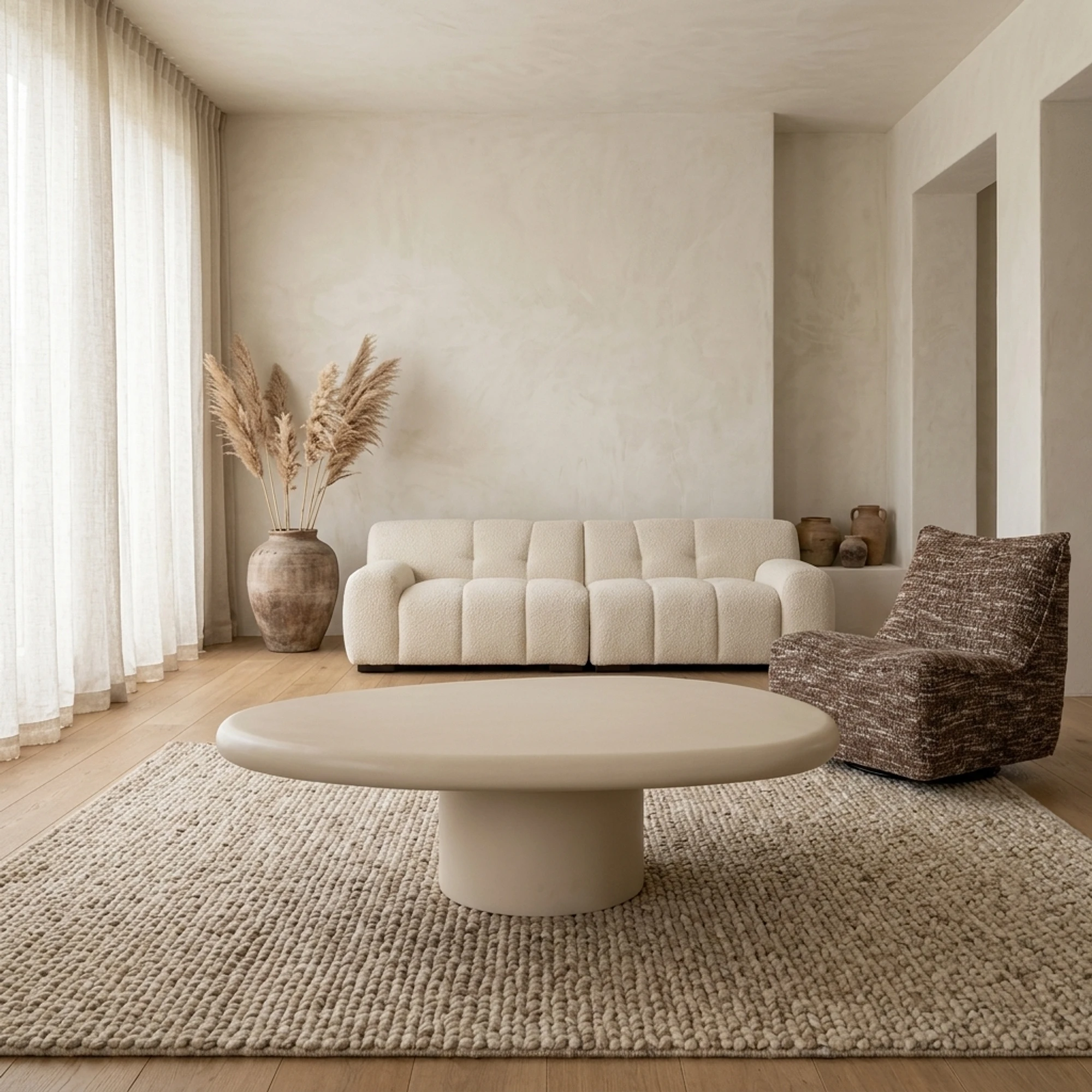 Salontafel Clayton beige 110x90 - Richmond Interiors