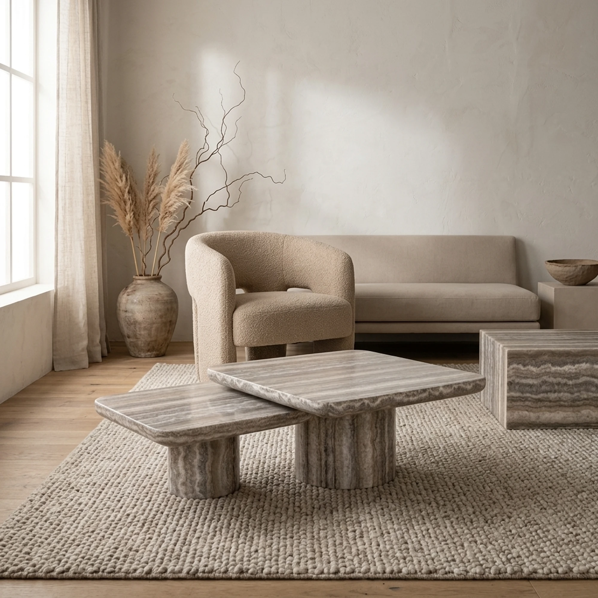 Coffee Table Dulce grey (denizly) (set of 2) - Richmond Interiors