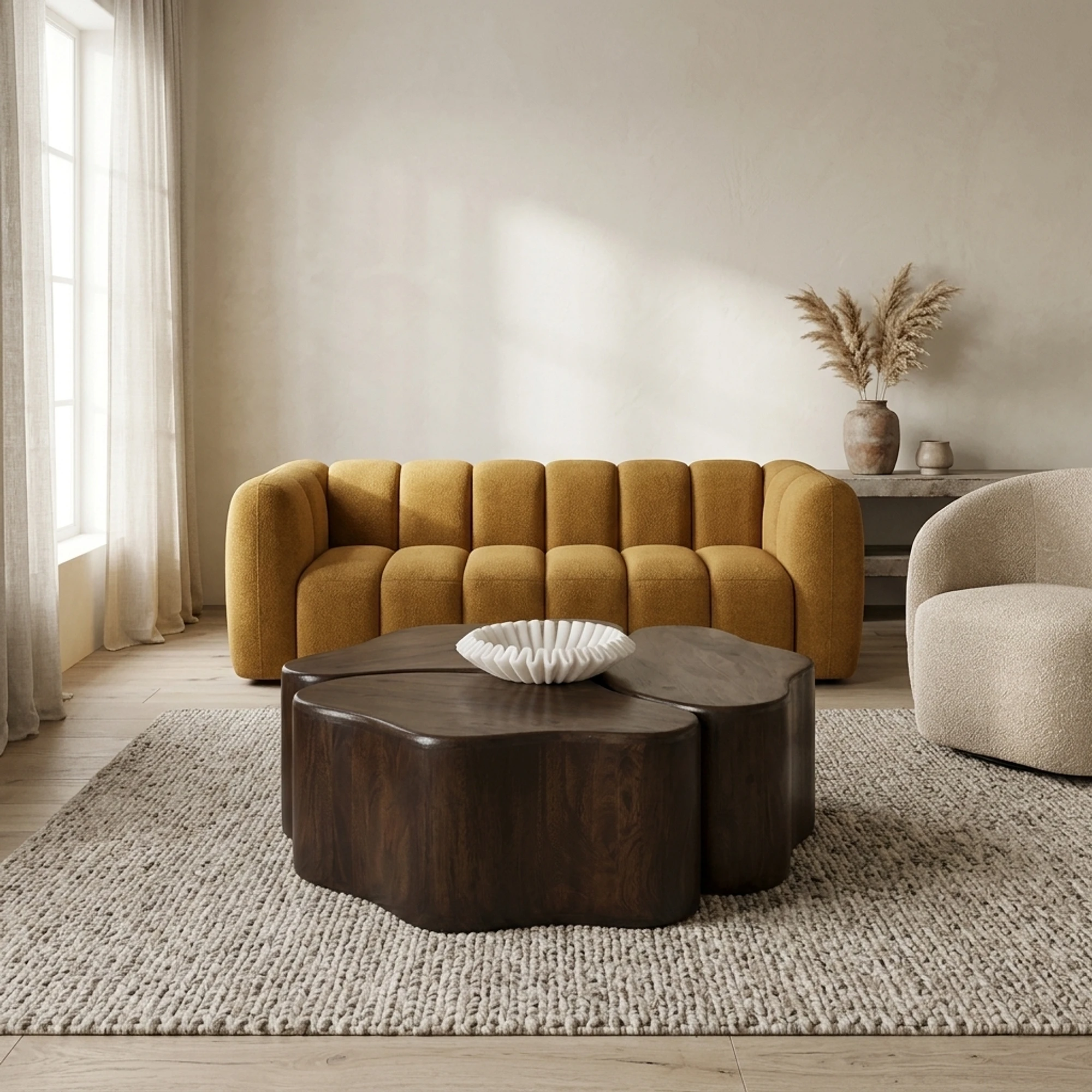 Salontafel Elara Mangohout Bruin 115 cm - Starfurn