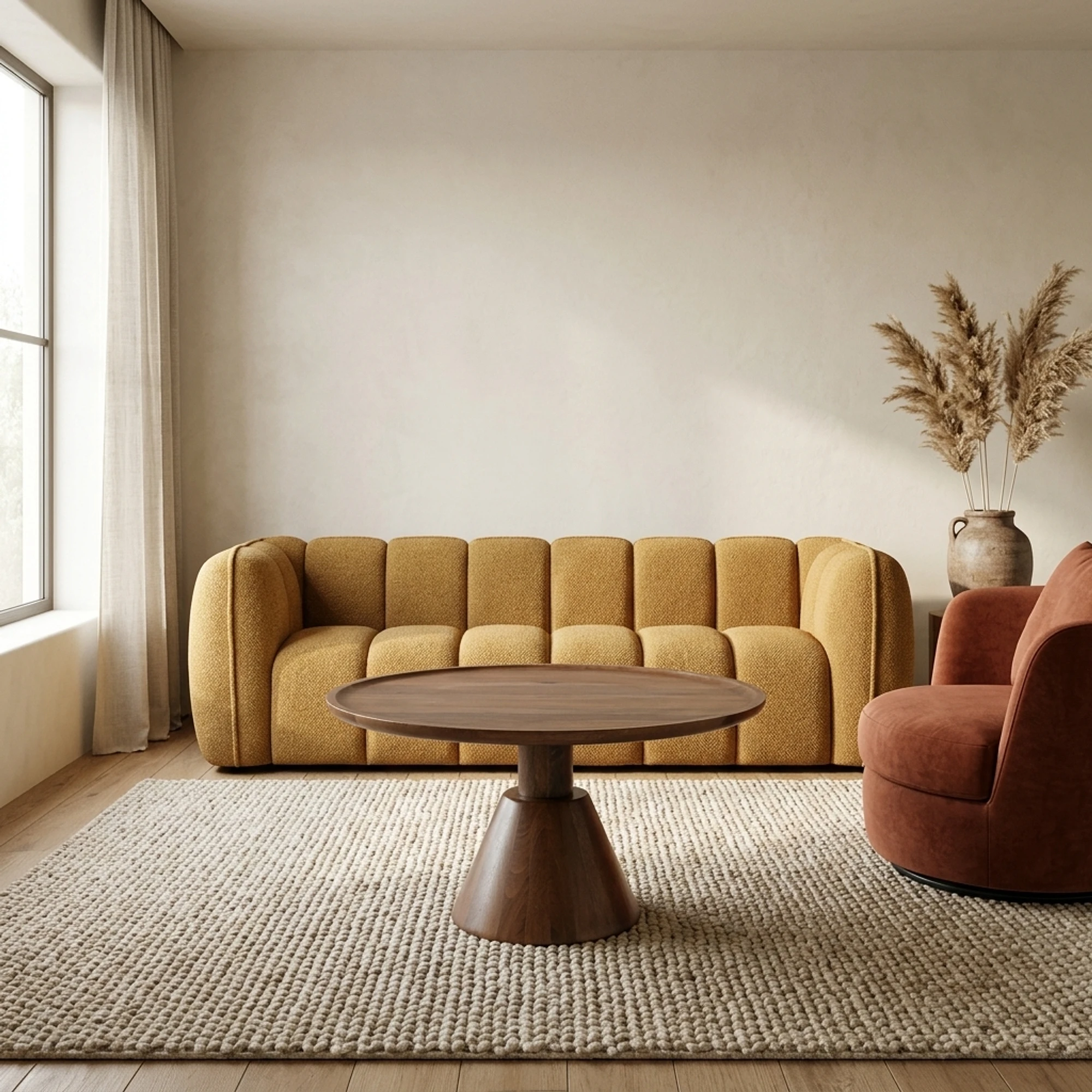Salontafel Jade Kegelvoet Bruin - Benoa