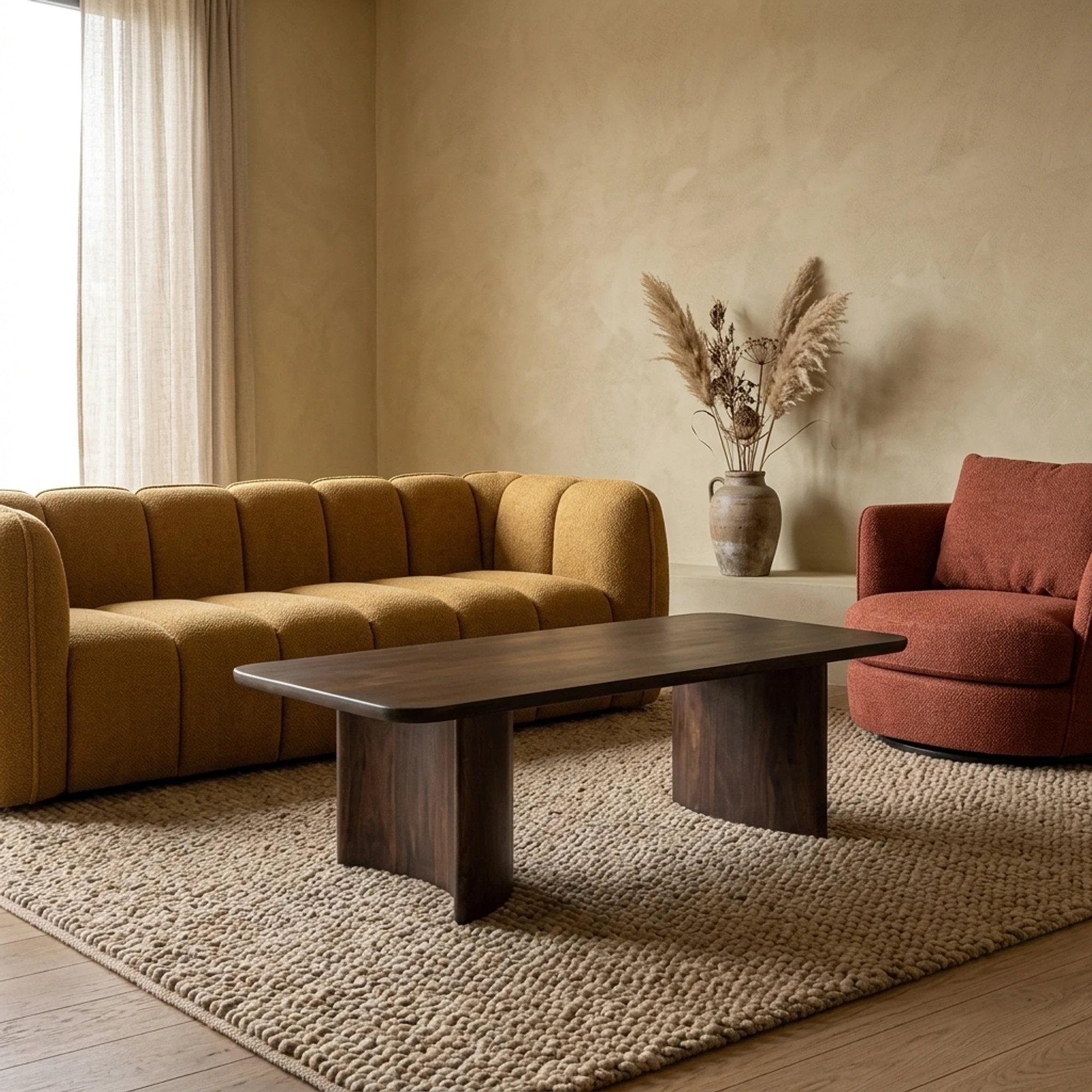 Salontafel Jade Rechthoek Bruin - Benoa