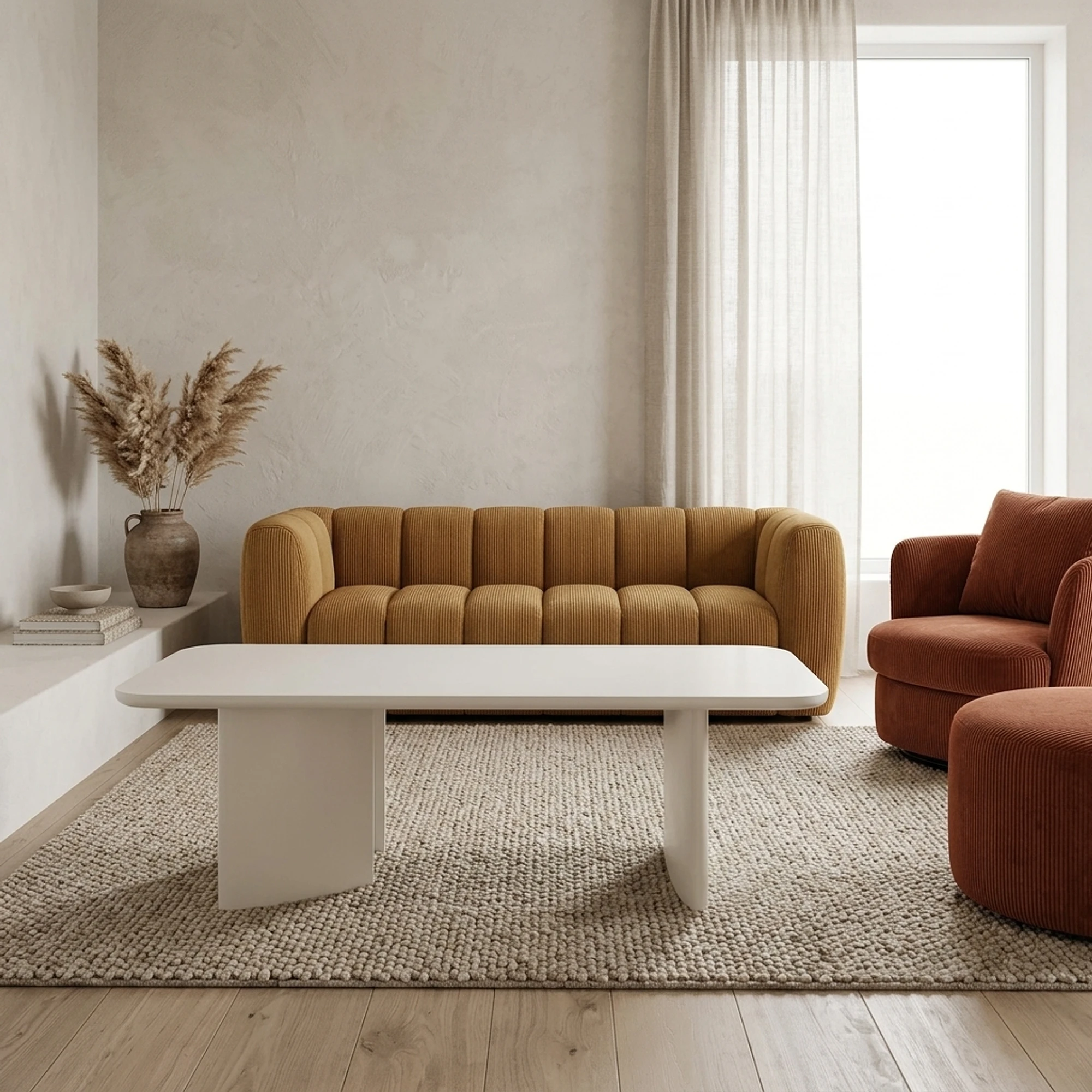 Salontafel Jade Rechthoek Off White - Benoa