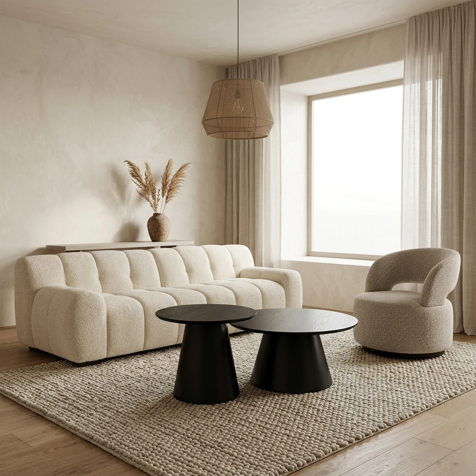Couchtisch Jazz black (Set aus 2) - Richmond Interiors