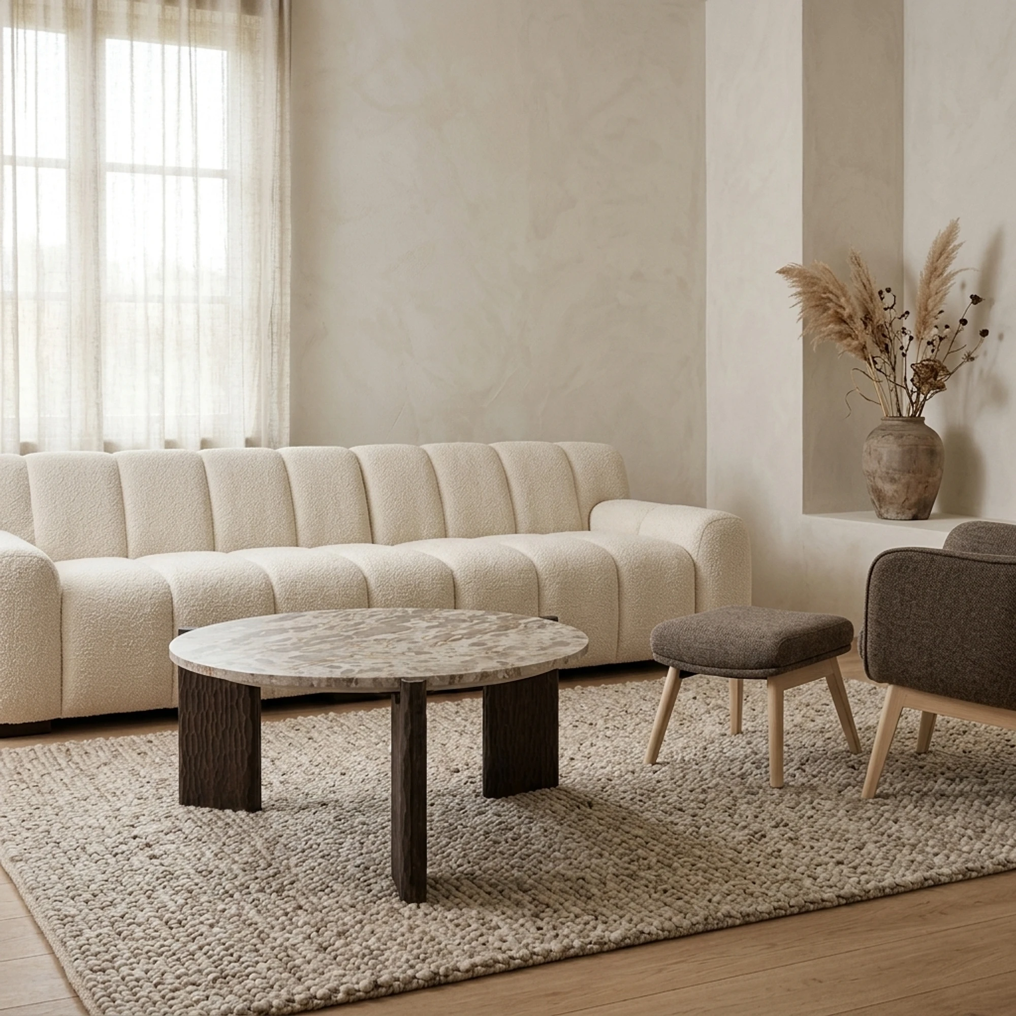 Coffee Table Kato natural (Mango|Tendua marmer|Mdf) - Richmond Interiors