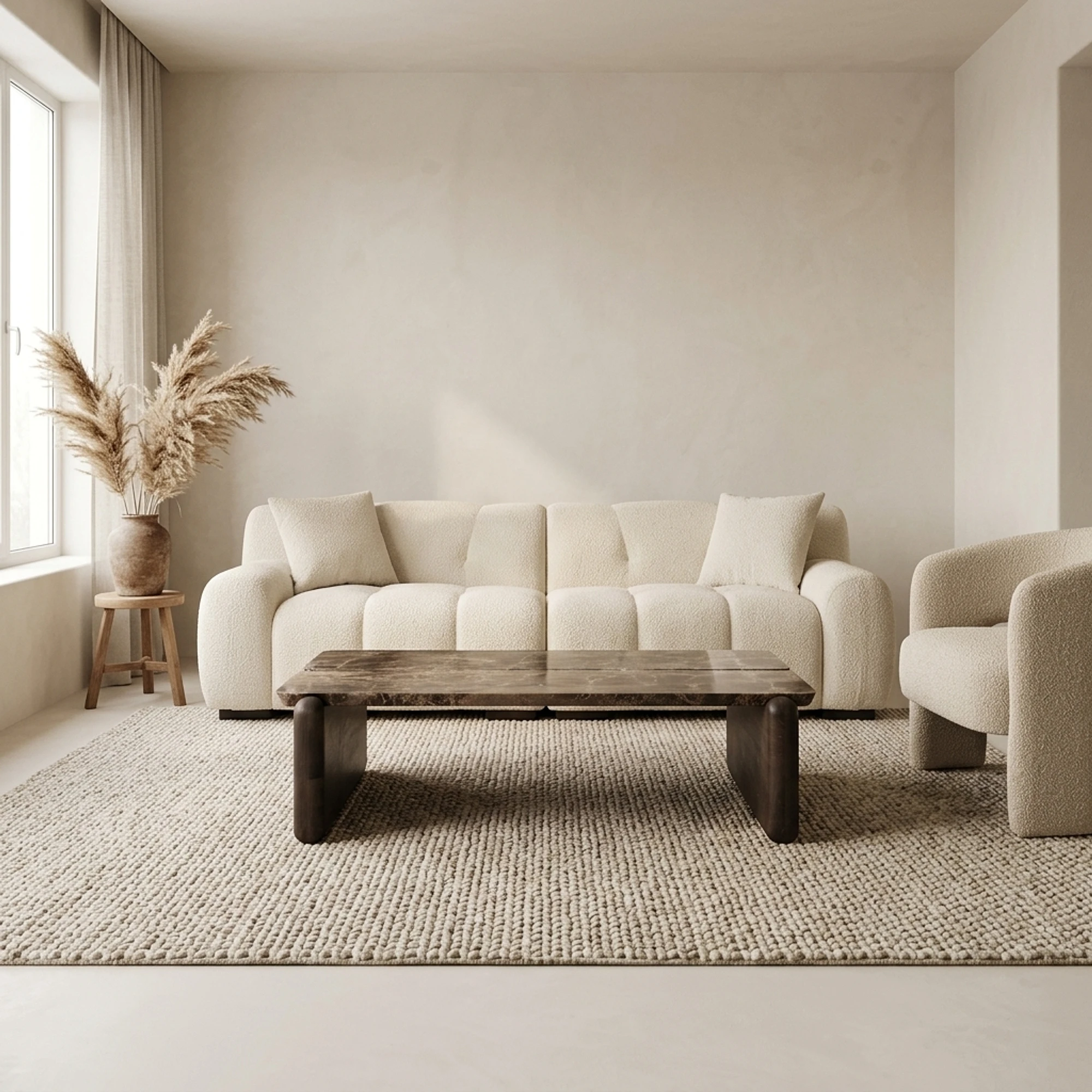 Coffee Table Lagrasse dark brown (Emperador Marmer|Eiken|Ijzer) - Richmond Interiors
