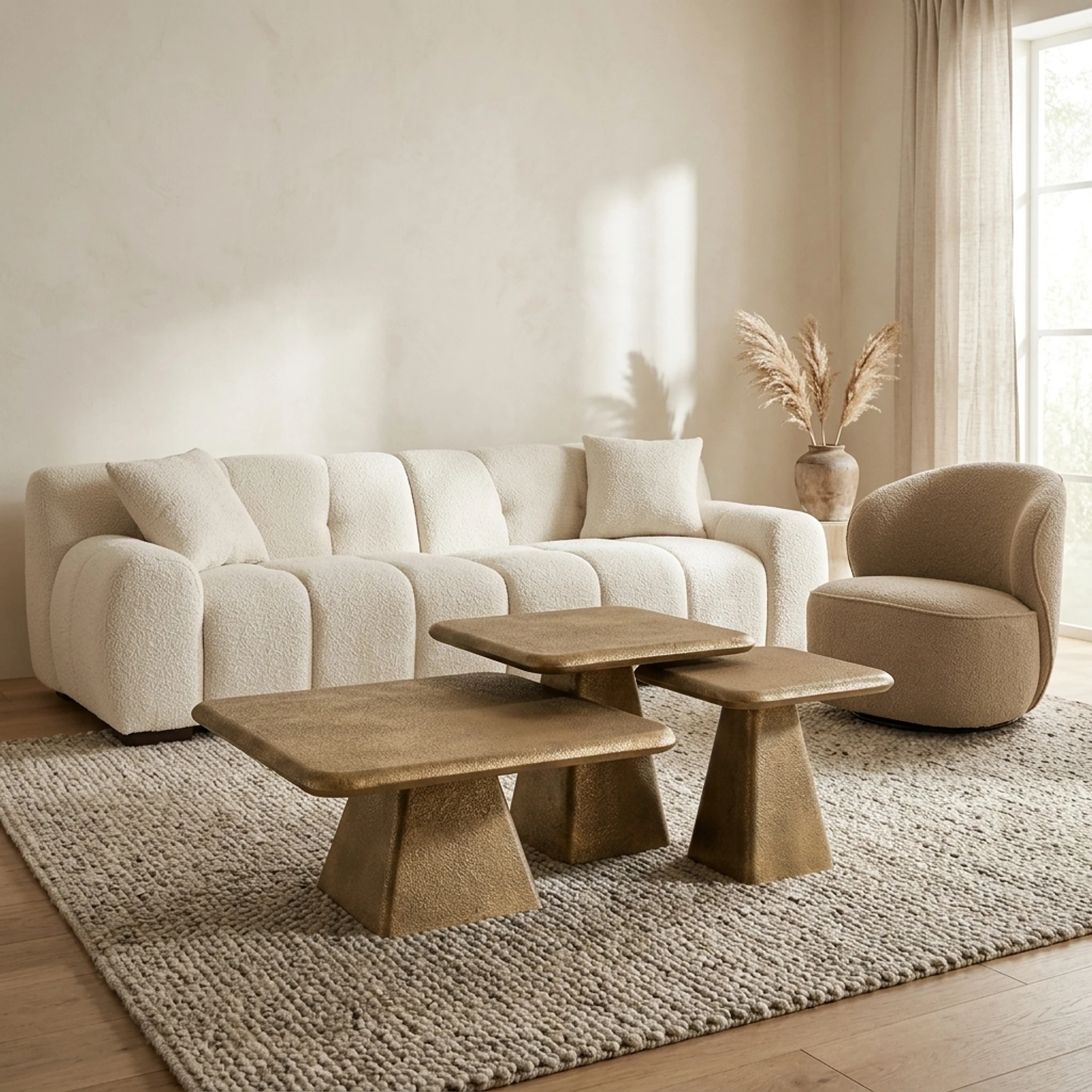 Salontafel Marlie gold (set van 3) - Richmond Interiors