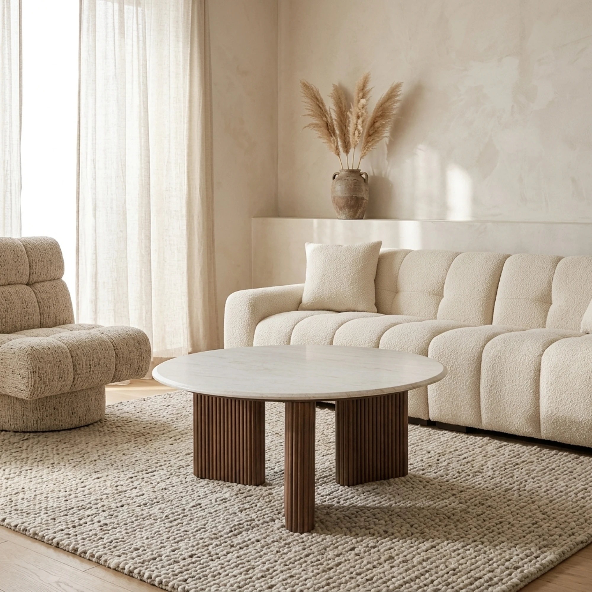 Coffee Table Mayfield brown 90Ø - Richmond Interiors
