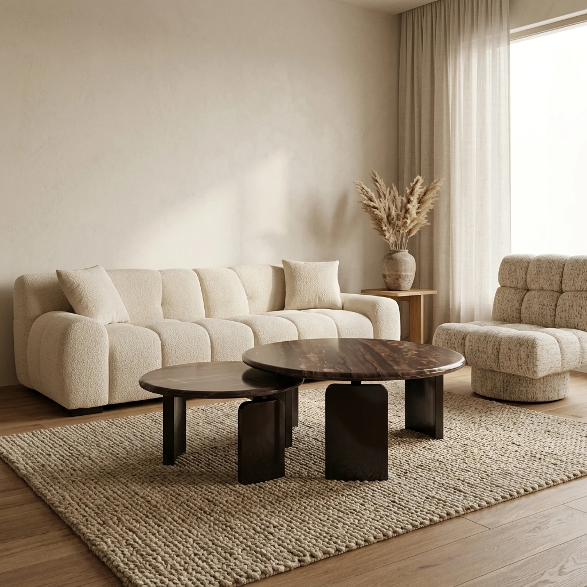 Coffee Table Menton burgundy (set of 2) - Richmond Interiors