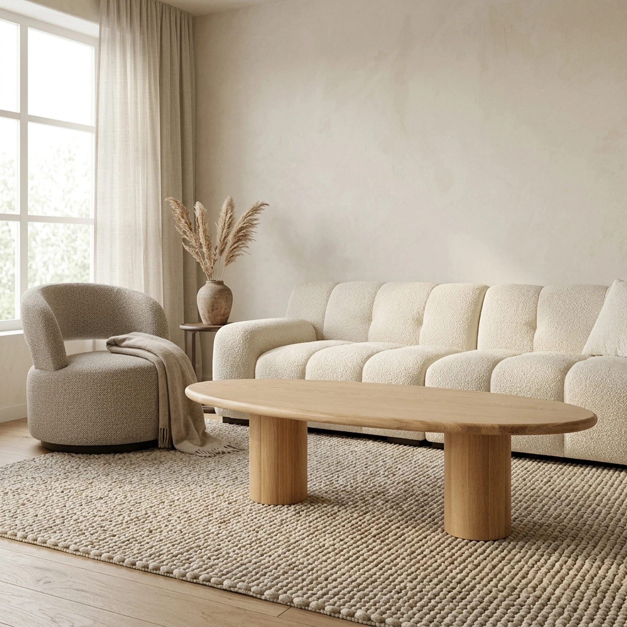 Couchtisch Oakley natural oak (Eiche|Eiche Fineer|Sperrholz) - Richmond Interiors