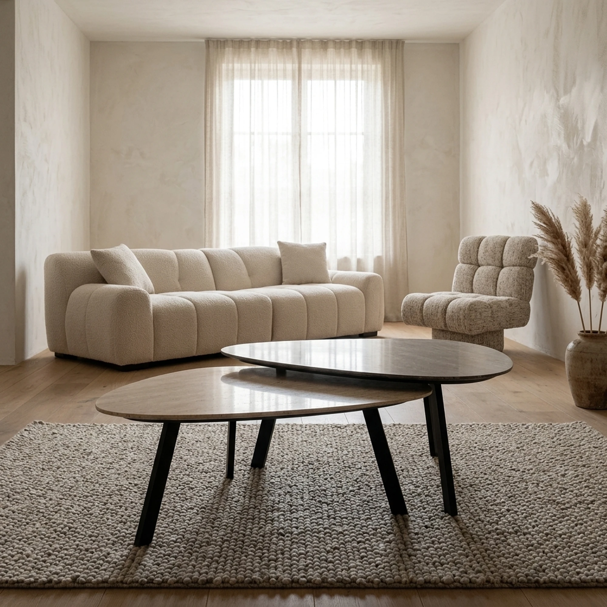 Couchtisch Spencer beige (Set aus 2) - Richmond Interiors